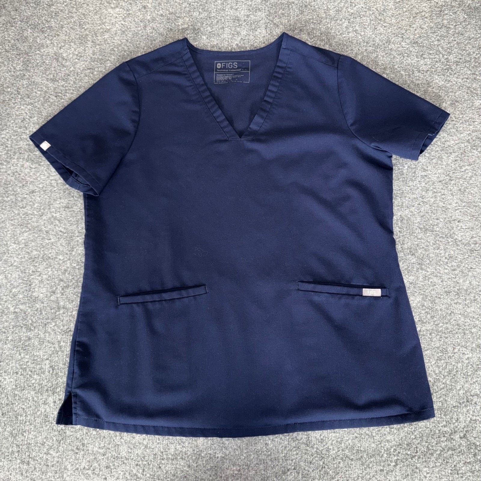 Other FIGS Casma Womens Scrub Top Large Navy Blue Medical Uniform Size L / US 10 / IT 46 - 1 Thumbnail