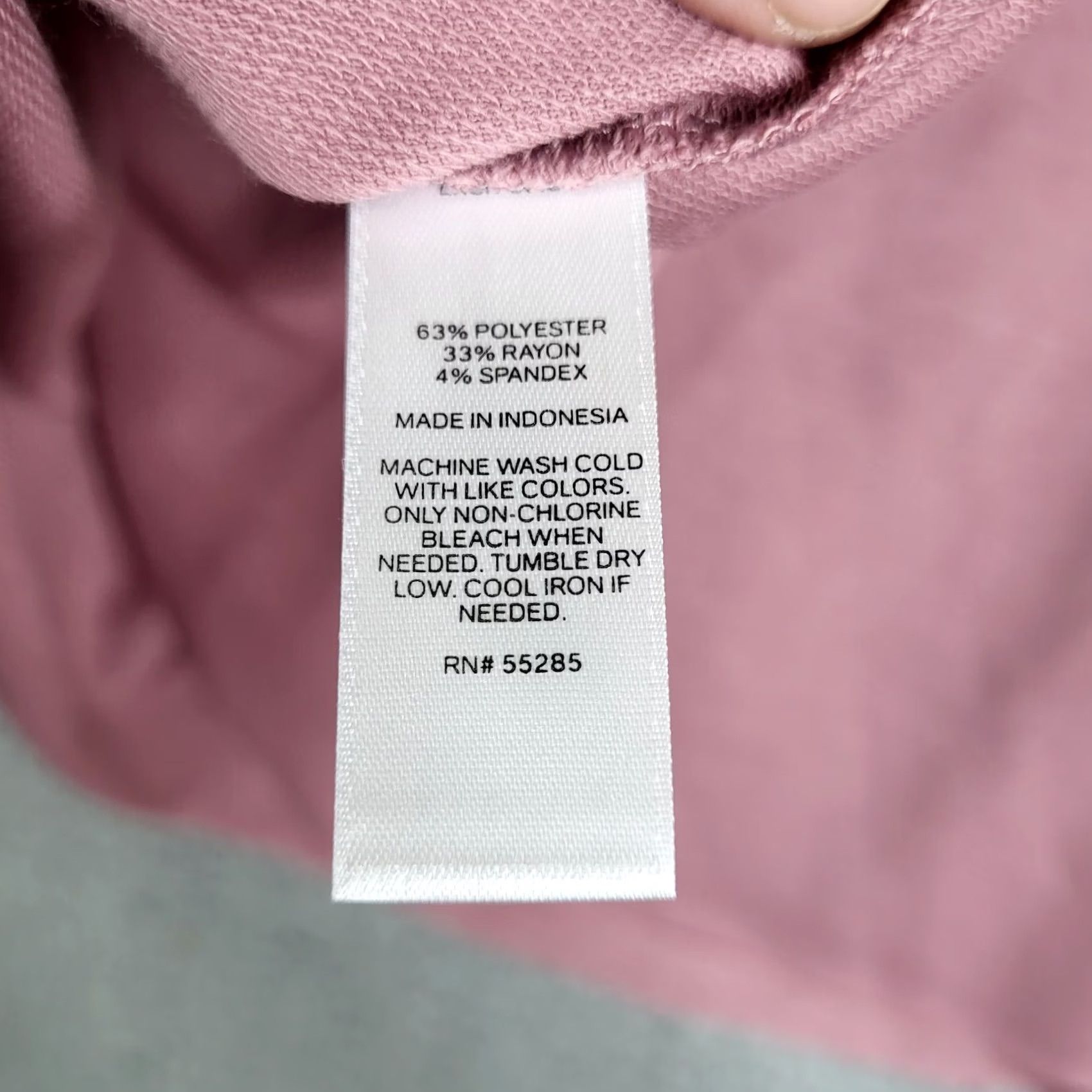 Express EXPRESS Women's Hoodie Cropped Lightweight Pink Tie Neck Crew Neck Long Sleeve Size M Size M / US 6-8 / IT 42-44 - 7 Thumbnail