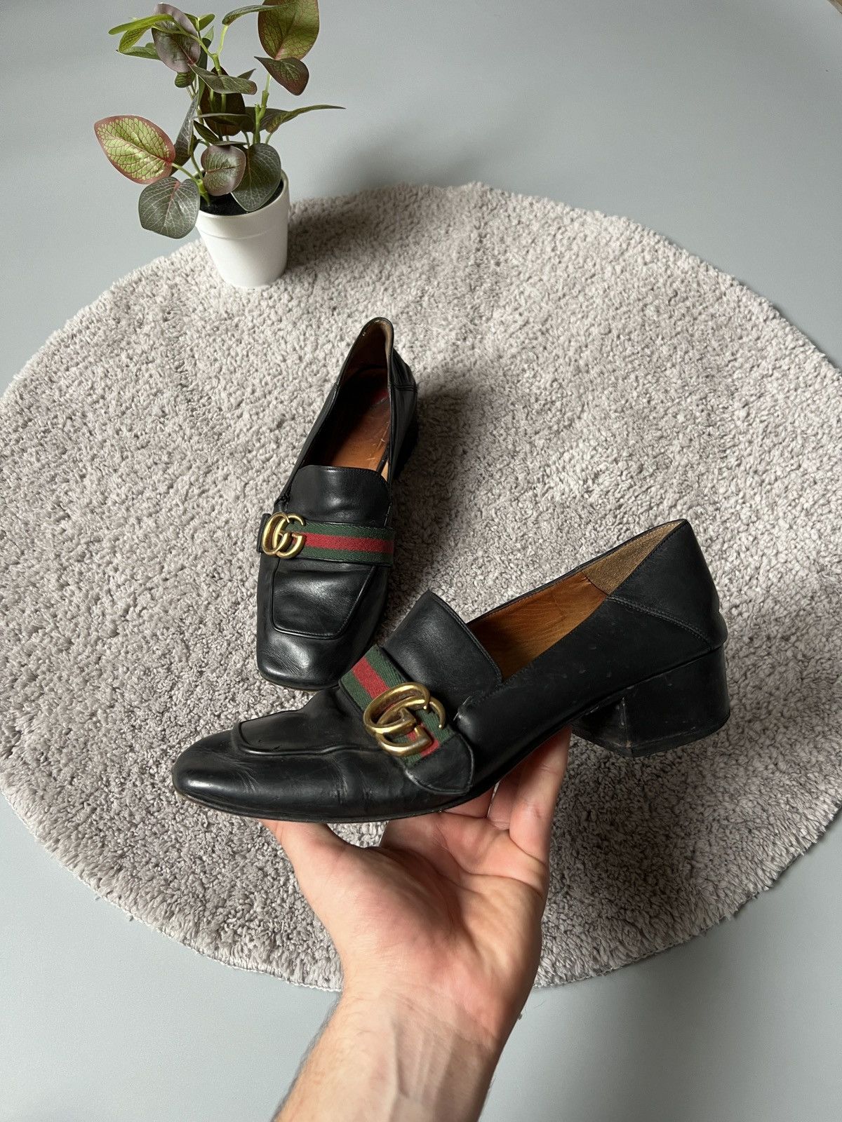 Gucci Gucci Leather Loafers with Double G Size US 6 / EU 39 - 1 Thumbnail