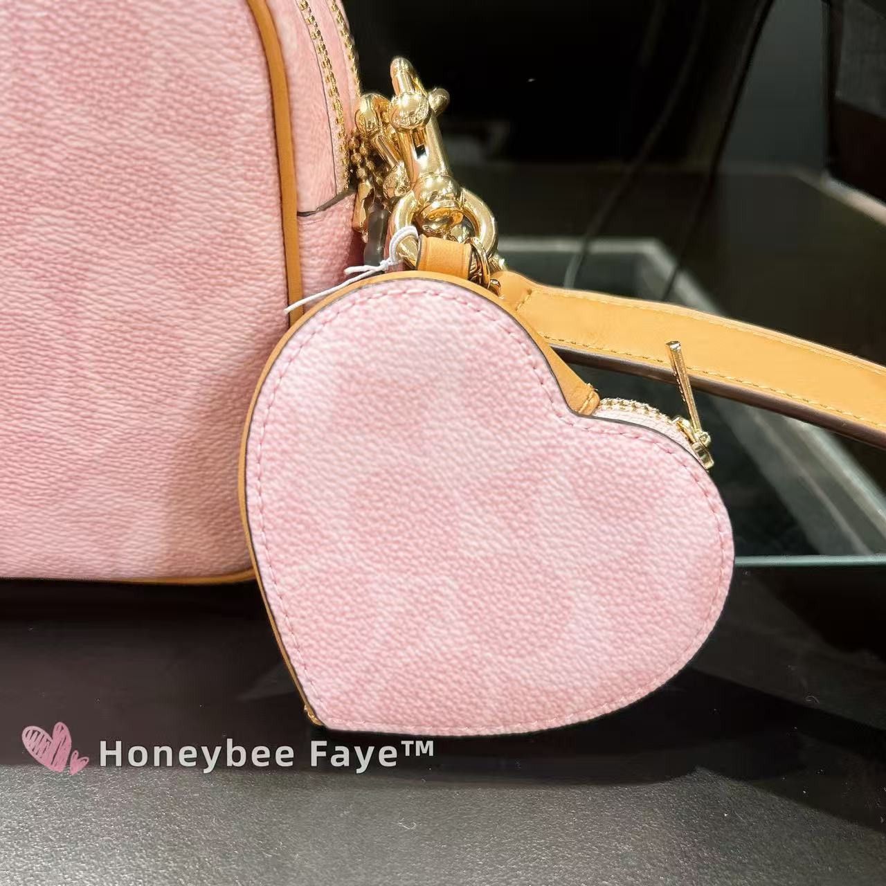 Coach NWT Coach powder pink heart charm Size ONE SIZE - 1 Thumbnail