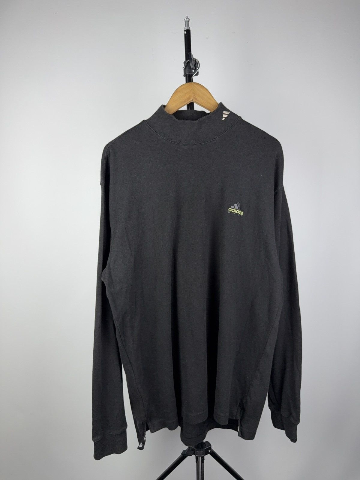 Adidas Vintage 90s Y2K Retro Faded Adidas turtleneck Sweatshirt Size US XL / EU 56 / 4 - 1 Thumbnail