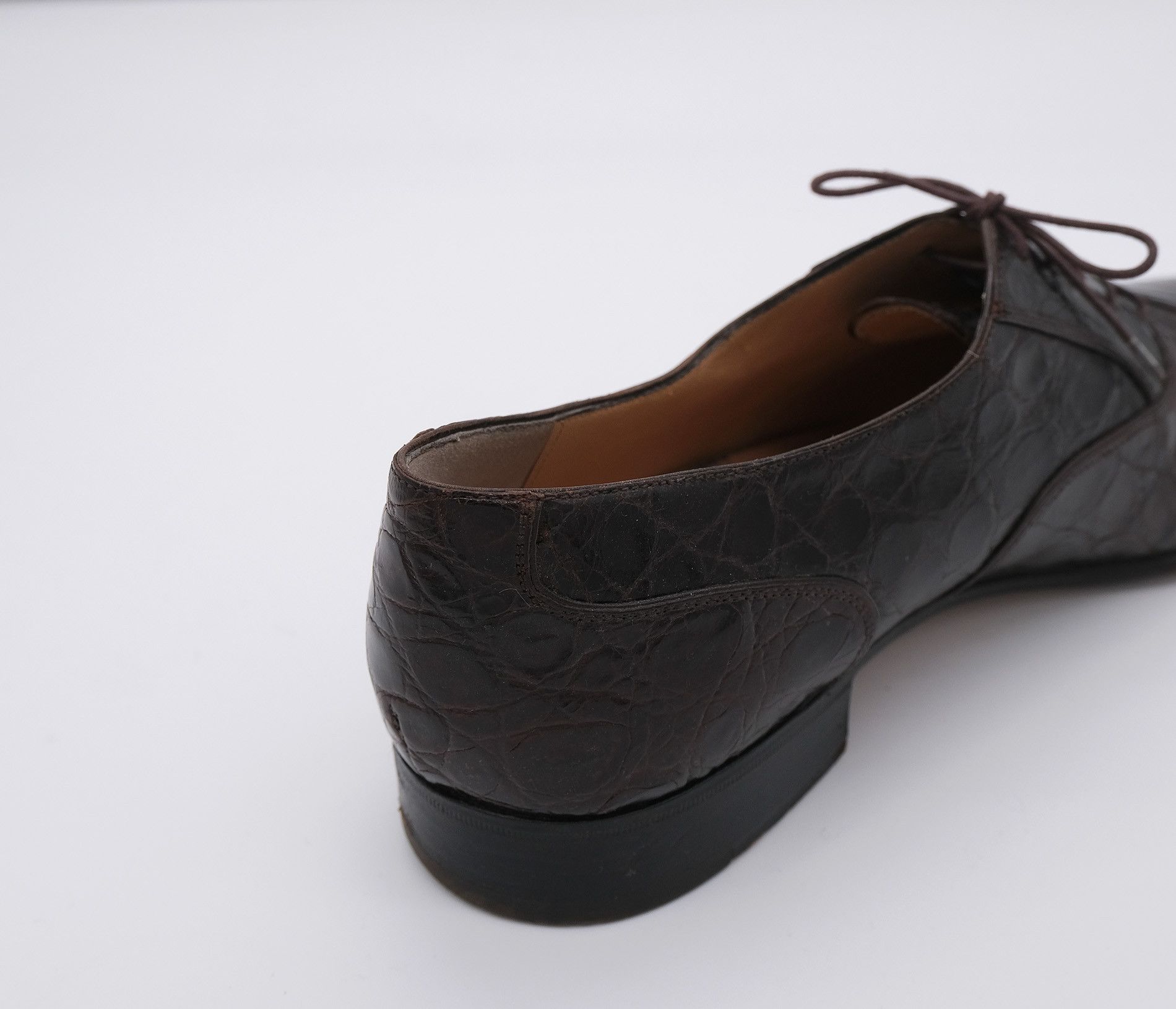Salvatore Ferragamo Salvatore Ferragamo, brown shoes, size 8, crocodile leather Size US 8 / EU 41 - 6 Thumbnail