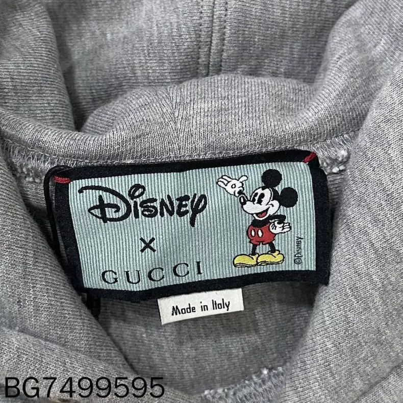 Solano Mickey Mouse Print Gray Hoody
