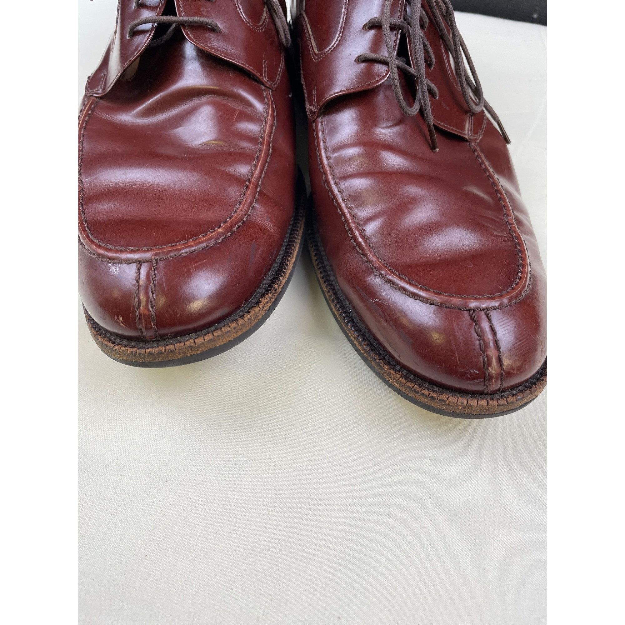 Johnston & Murphy Johnston & Murphy Men's Brown Leather Shoes/ Oxford Lace up Size US 10.5 / EU 43-44 - 10 Thumbnail