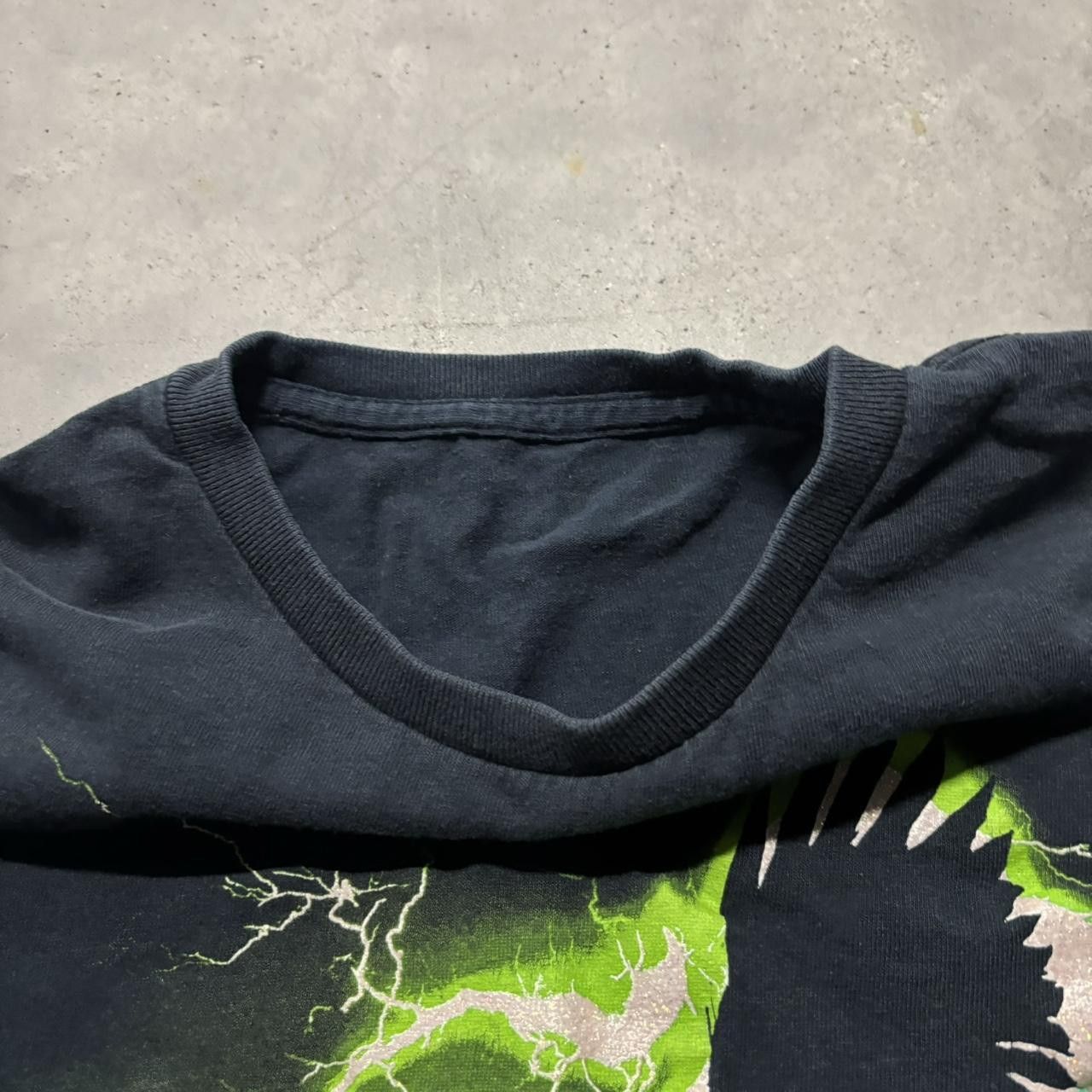 Japanese Brand × Vintage Crazy Vintage Y2K/2000s Grunge Cyber Goth Tony Hawk Lightning Skater Baby Tee! Size XS / US 0-2 / IT 36-38 - 3 Thumbnail