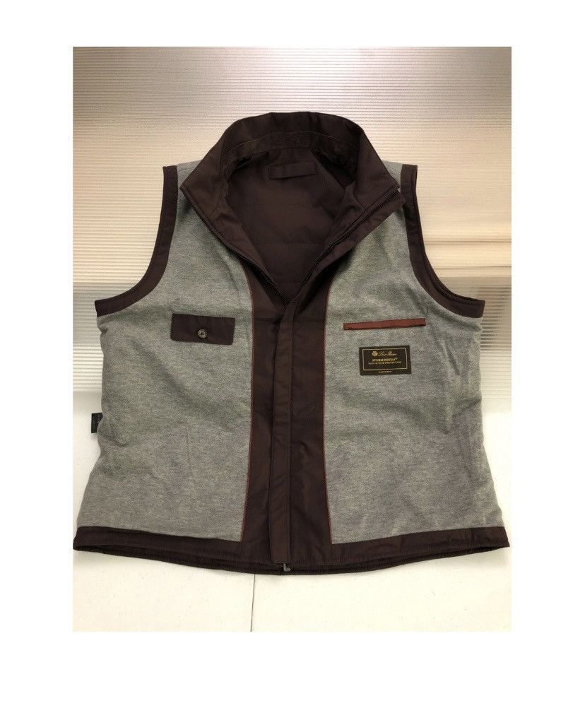 Loro Piana Loro Piana 🇮🇹 maroon cashmere goatskin stormsystem vest NWT Size US XL / EU 56 / 4 - 9 Thumbnail