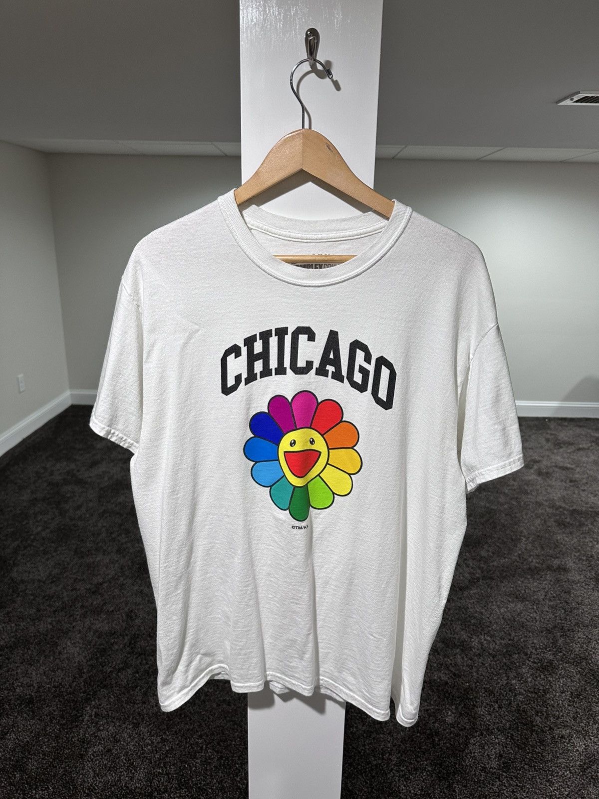 Complex Takashi Murakami Chicago Complexcon Flower White T-Shirt Size US L / EU 52-54 / 3 - 11 Thumbnail