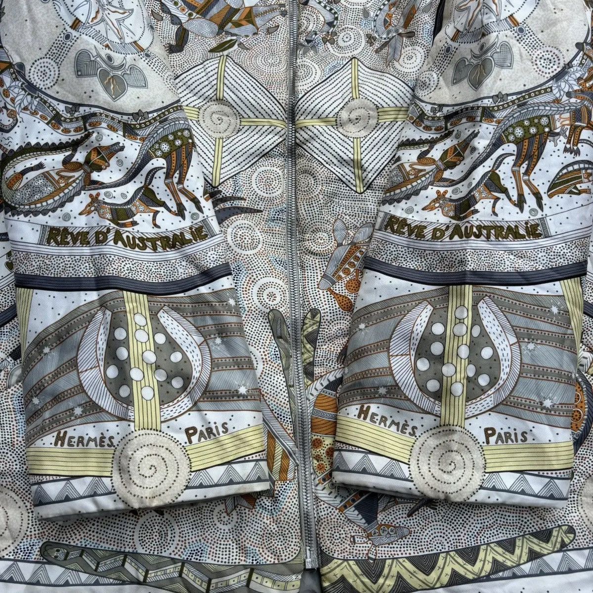 Hermes Vintage Hermes reve d'australie silk reversible jacket Size US L / EU 52-54 / 3 - 10 Thumbnail