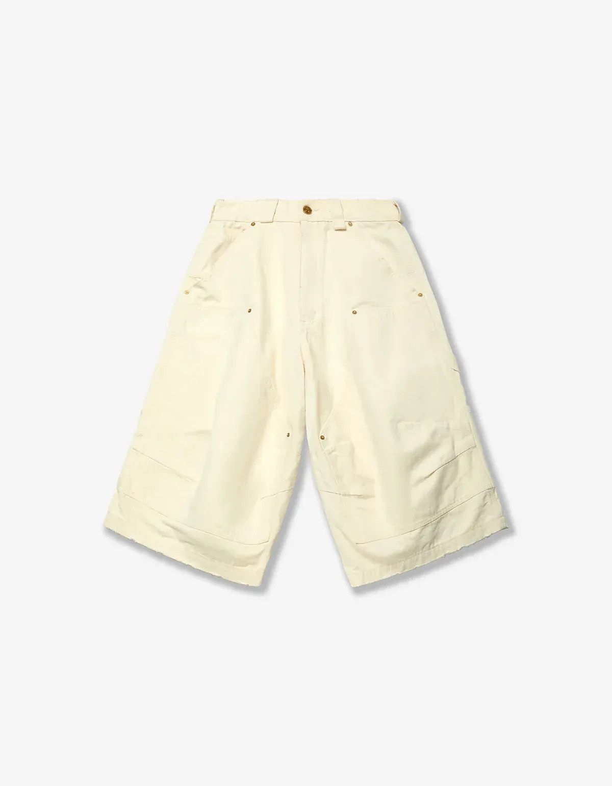 Willy Chavarria Willy Chavarria White Stockton Double Knee Short Size US 34 / EU 50 - 1 Thumbnail