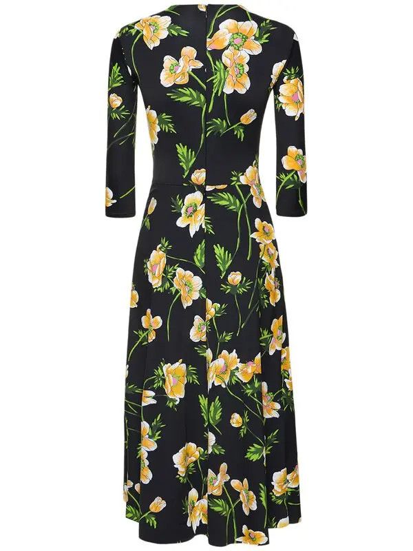 Balenciaga o1y0625 Midi Dress in Multicolor Size M / US 6-8 / IT 42-44 - 2 Thumbnail