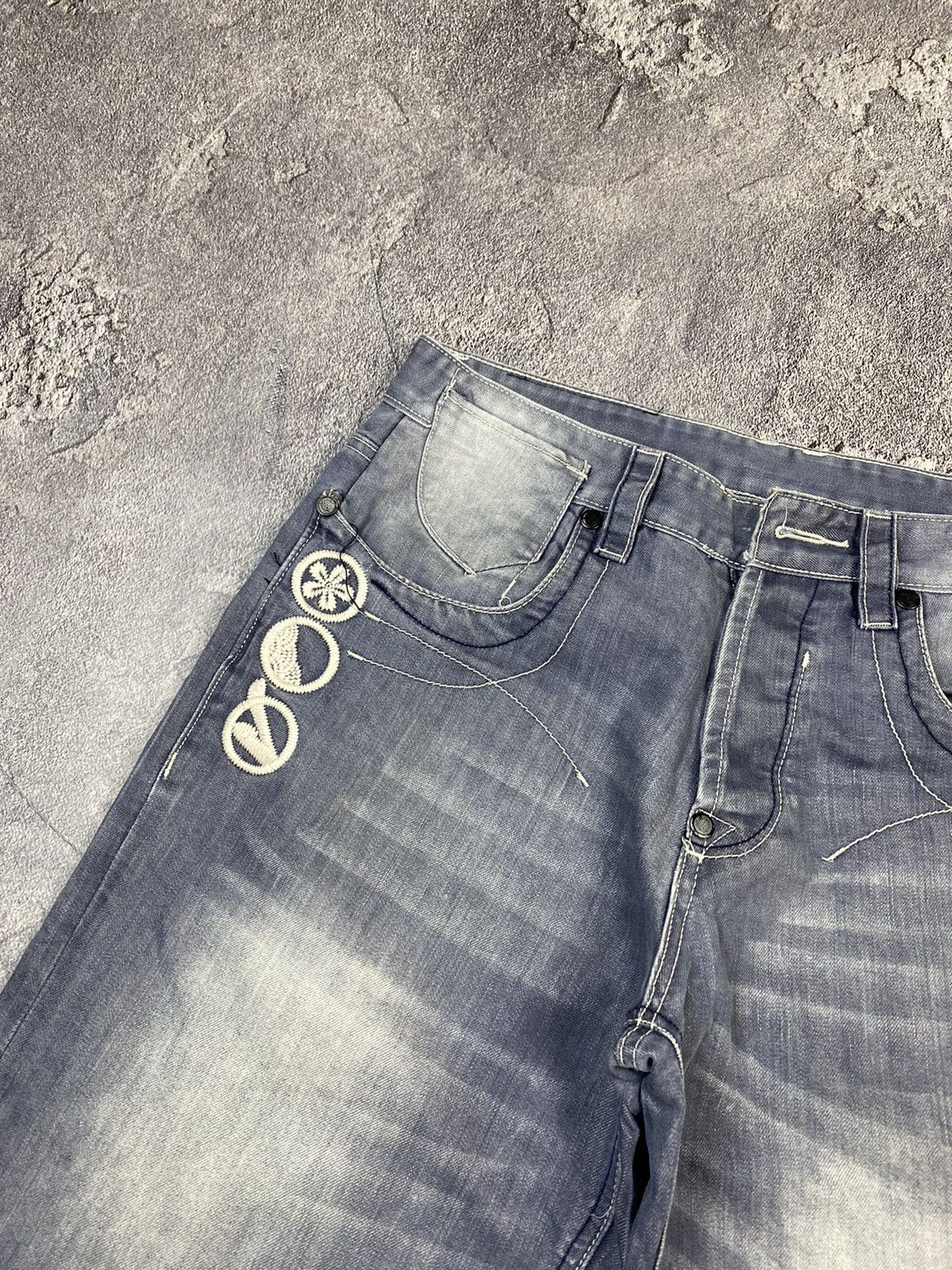 Polar Skate Co. Y2K Baggy Grey Denim Shorts Rap Style 2000s Streetwear Y2K Size US 34 / EU 50 - 7 Thumbnail
