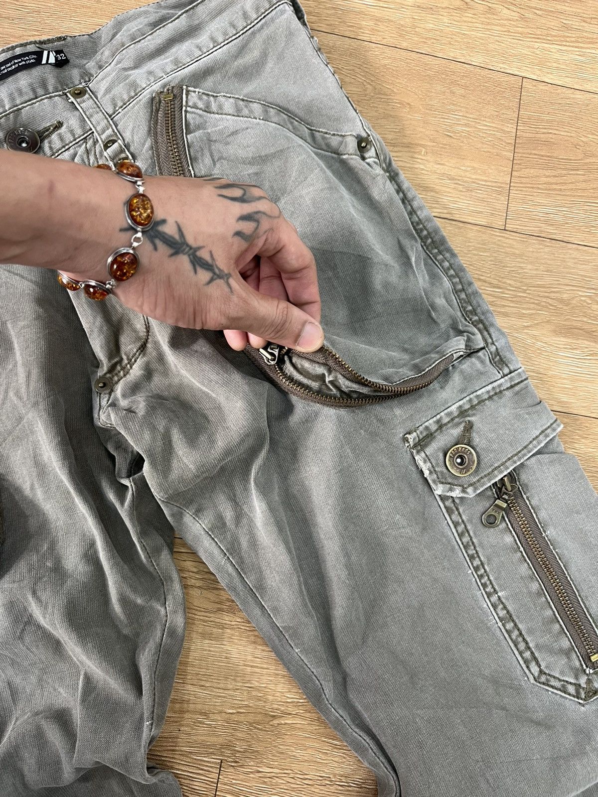 If Six Was Nine RARE PROKEDS FLARE JEANS BALENCIAGA STYLE BOOTCUT Size 32" / US 10 / IT 46 - 6 Thumbnail