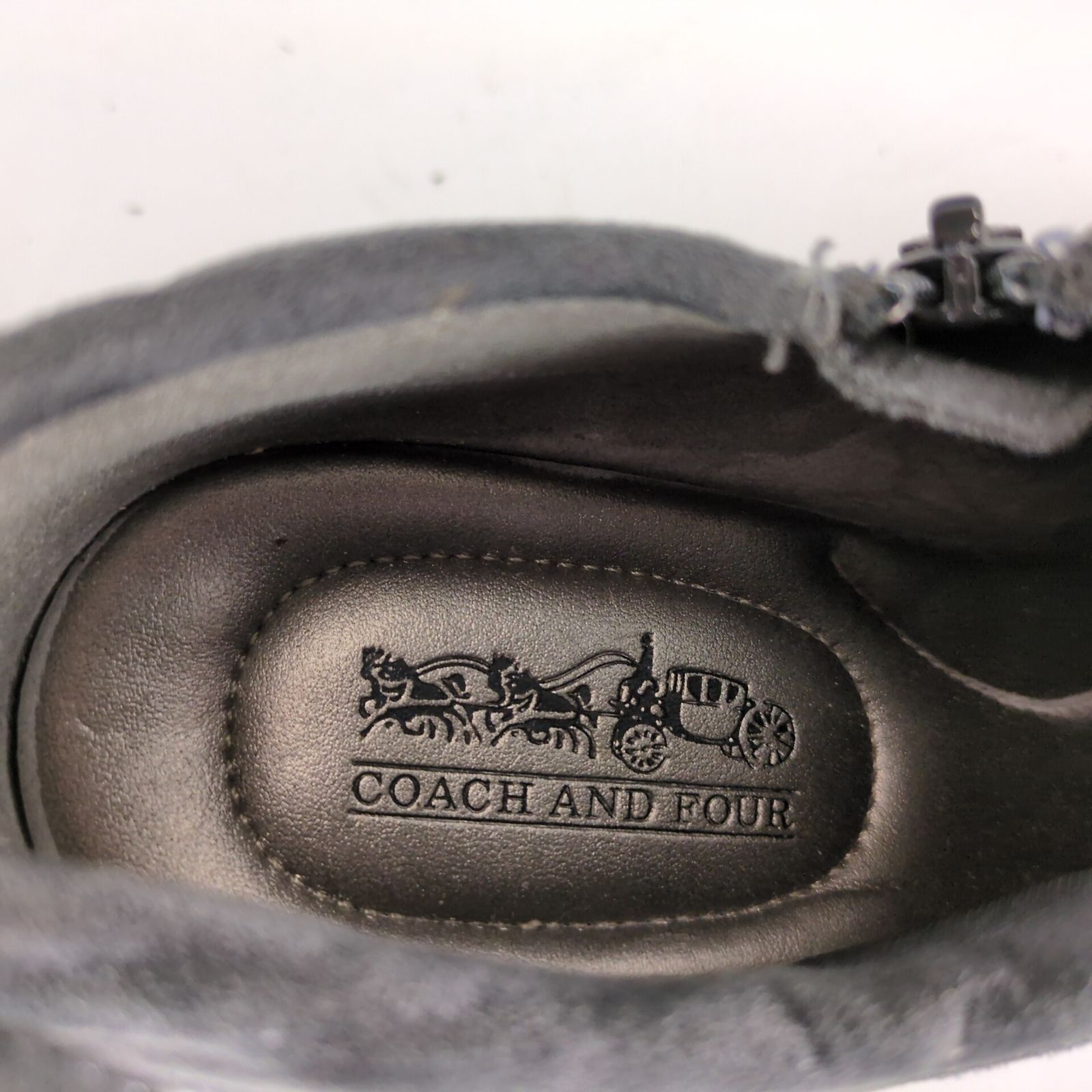 Other Coach And Four Gray Microfiber Suede 3" Heel Ankle Booties Size US 8 / IT 38 - 10 Thumbnail