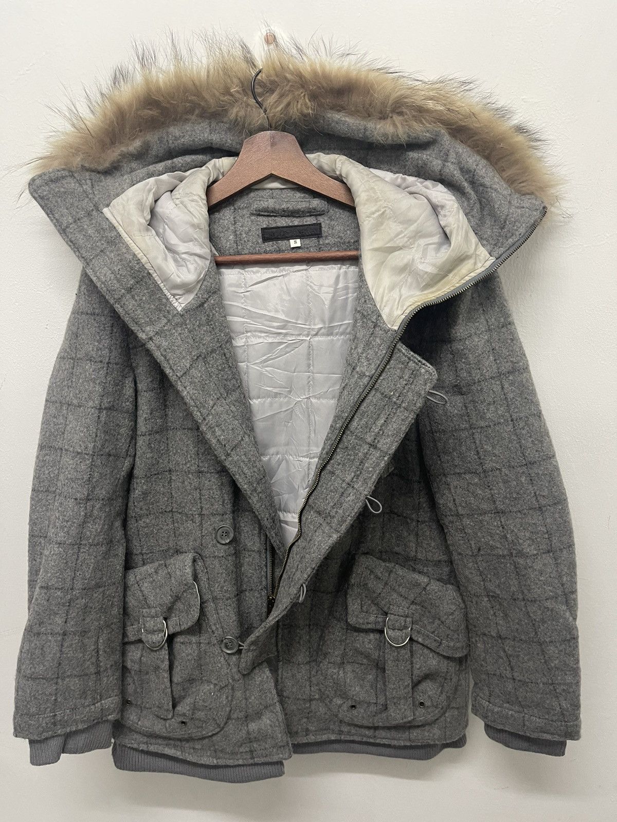 If Six Was Nine × Japanese Brand ☃️RARE BONDAGE WOOL JACKET FUR HOODIES GOA LGB STYLE Size US S / EU 44-46 / 1 - 7 Thumbnail