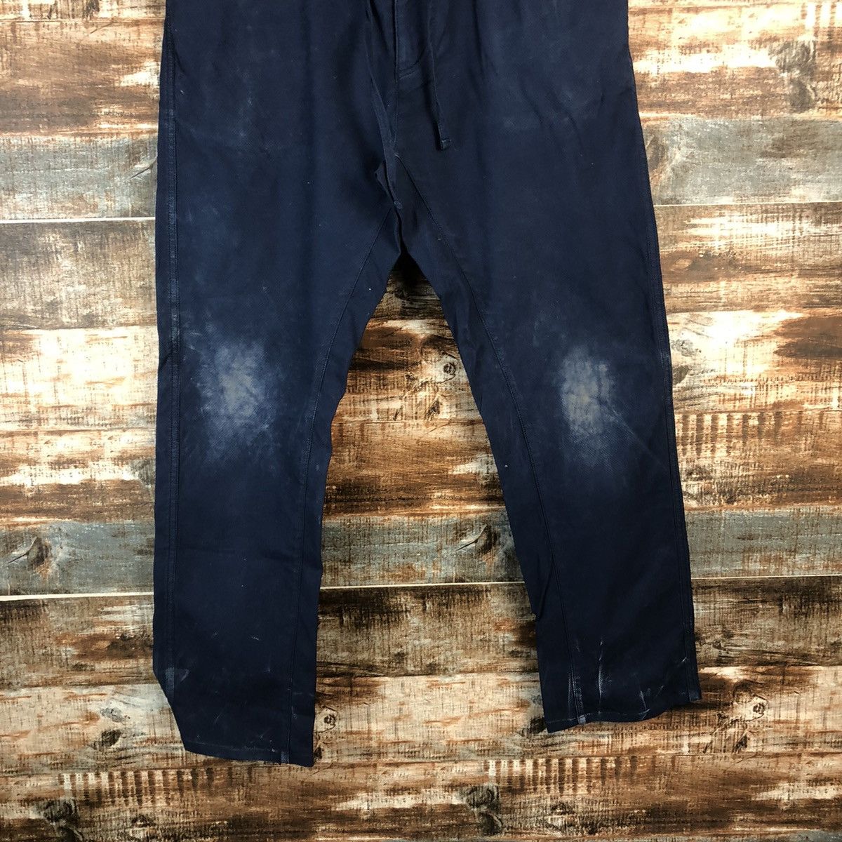 Japanese Brand DL Dope Drakkar Dark Blue Cargo Multipocket Pants #C736 Size US 32 / EU 48 - 3 Thumbnail