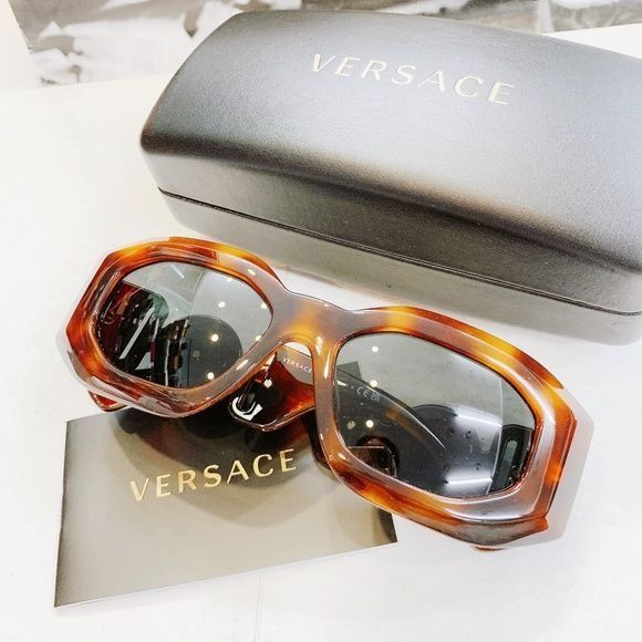 image of NWT Versace Ve4425U-521787-54 Sunglasses in Brown, Women's