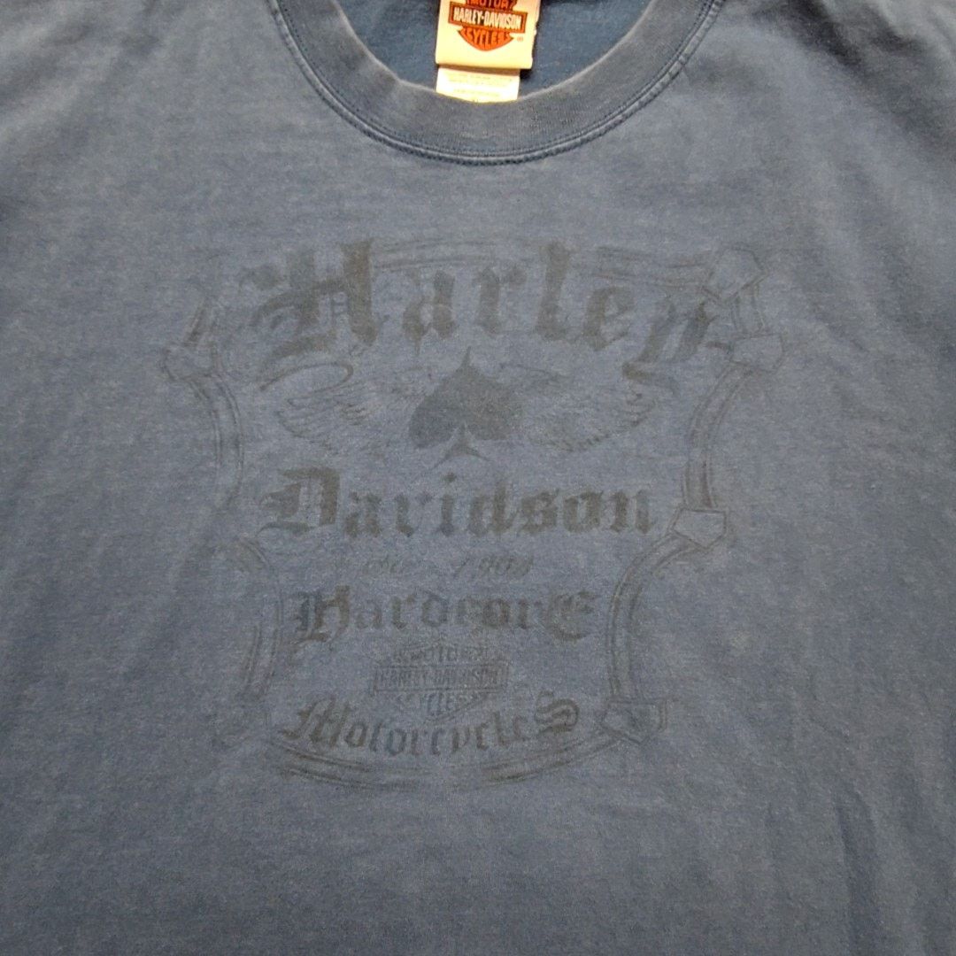 Harley Davidson Vintage Harley Davidson Hardcore Dudley Perkins Blue XL Tee Size US XL / EU 56 / 4 - 4 Thumbnail