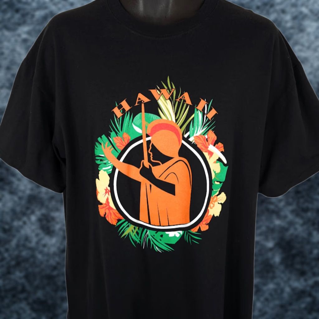 Port & Company VINTAGE Hawaiian Warrior T Shirt Mens XL Black Aloha Ke Akua Hawaii Port & Company Shirt Mens XL Black Hawaii Visitor Souvenir 2010-2019 Size US XL / EU 56 / 4 - 1 Thumbnail