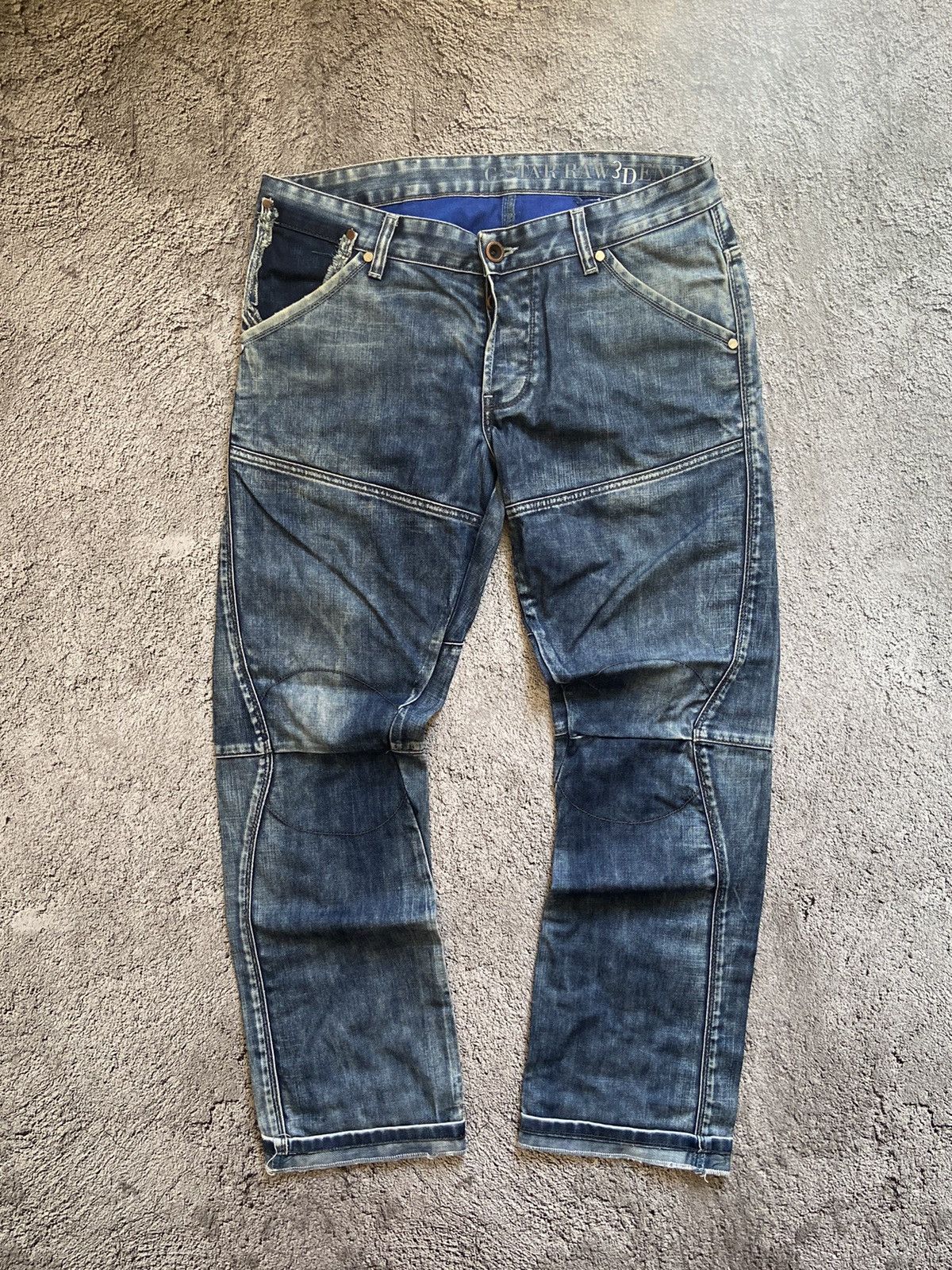 Japanese Brand × Vintage Crazy Vintage Washed Distressed Faded Denim Pants Size US 33 - 8 Thumbnail