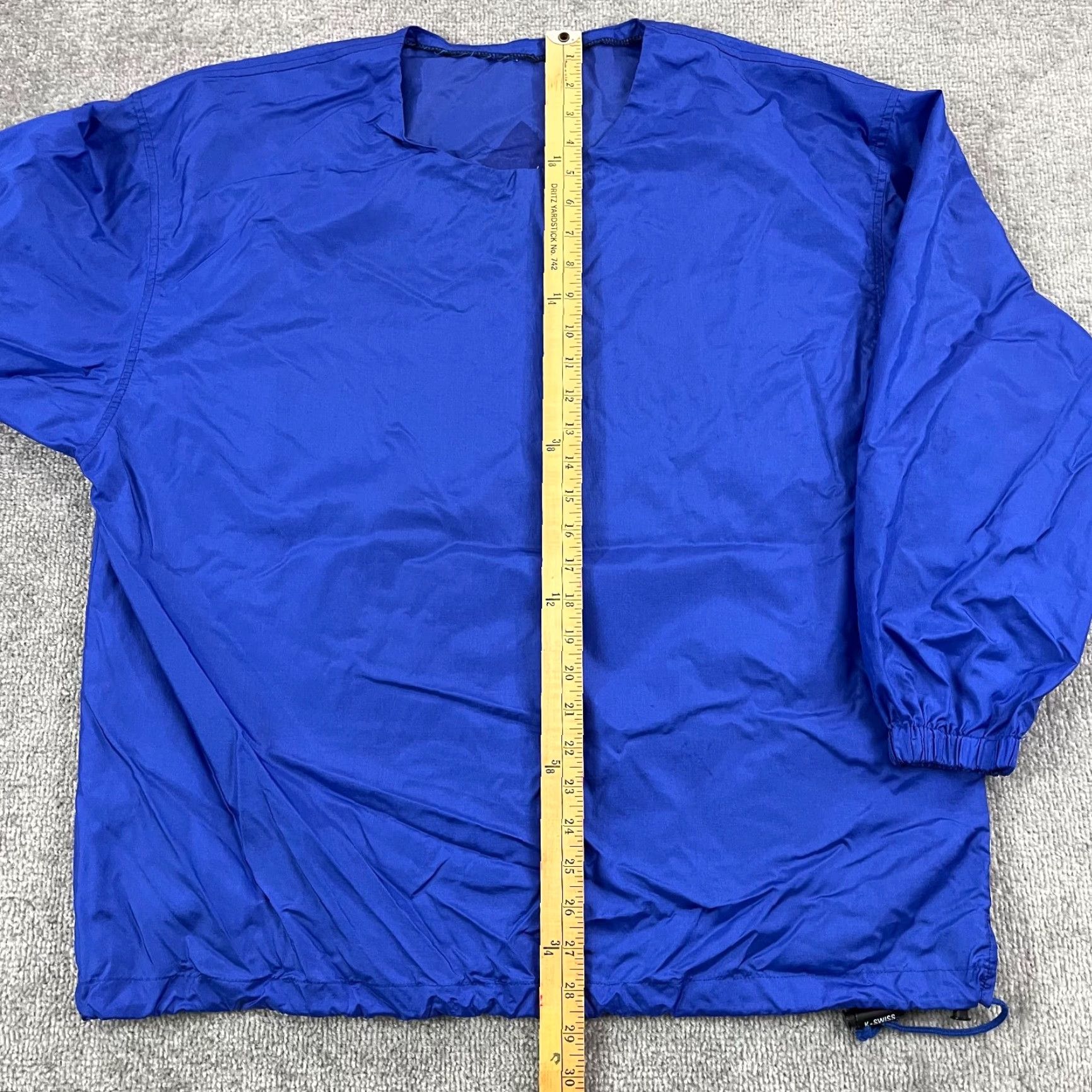 Adidas VINTAGE Adidas Descente Jacket Mens M/L Blue Windbreaker Pullover Trefoil Japan 90s VTG Stops Logo Crackling Back Graphic 90s Mens M-L Blue Size US M / EU 48-50 / 2 - 3 Thumbnail