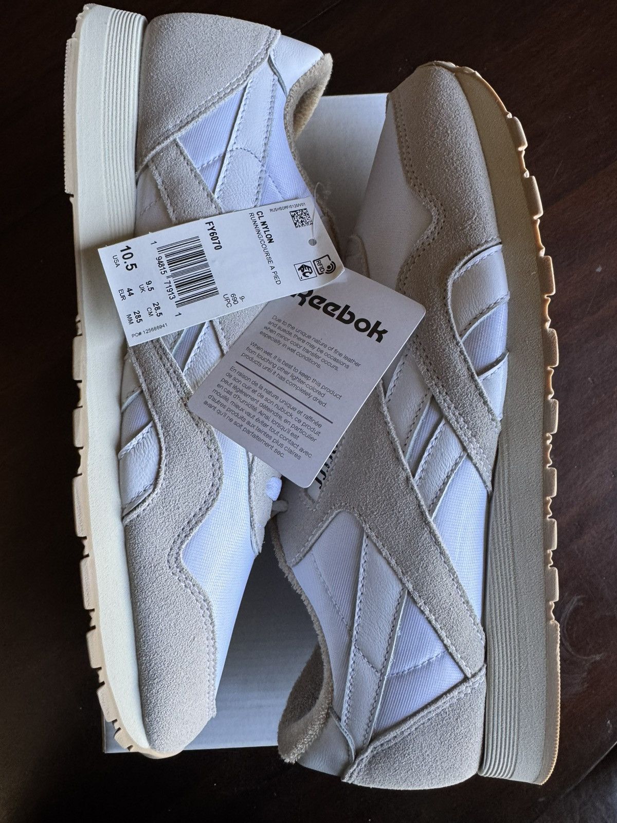 JJJJound × Reebok JJJJound Reebok Classic Nylon White Size US 10.5 / EU 43-44 - 3 Thumbnail