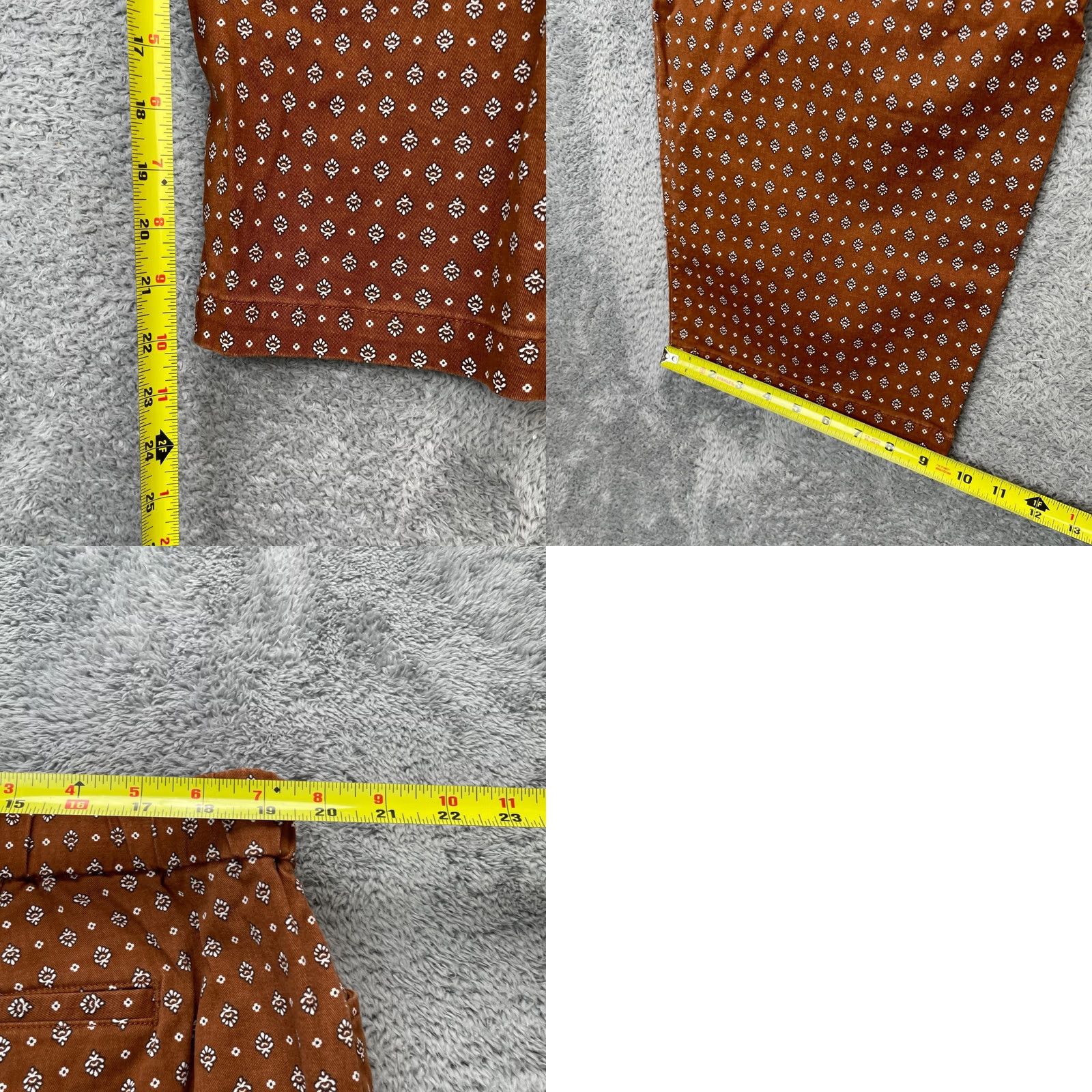 Lands' End Lands' End Pants Womens 22W Capri Mid Rise Cotton Spandex Brown Twill Pockets Stretch Casual Workwear 22 in Inseam Size 40" / US 18 - 8 Thumbnail