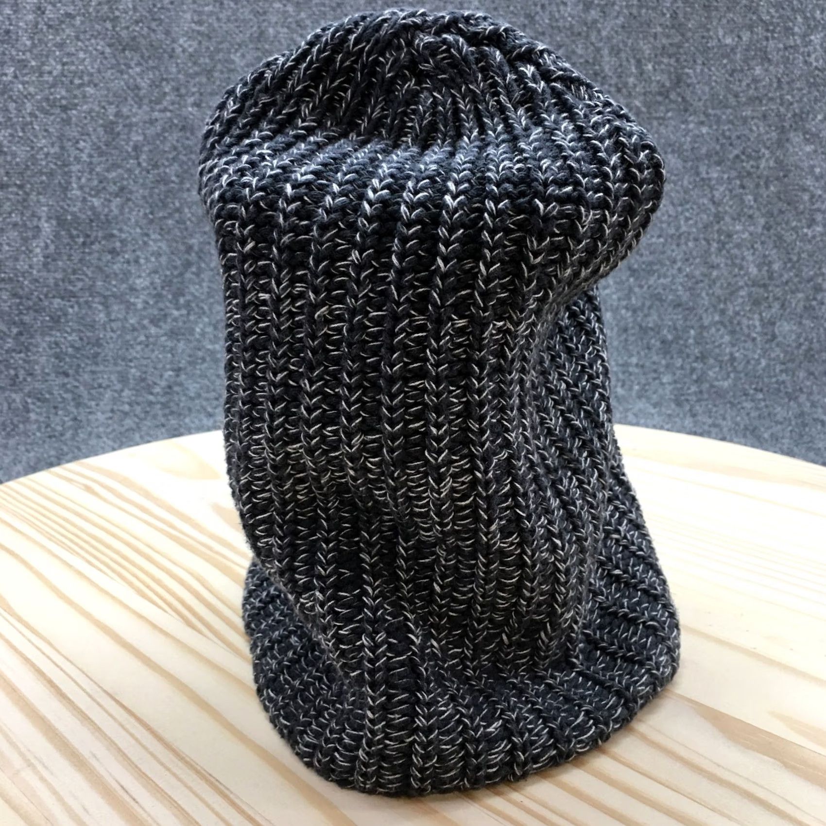 Vintage Love Your Melon Knit Beanie Hat Mens One Size Grey Cotton Knitted Winter Logo Size ONE SIZE - 5 Thumbnail