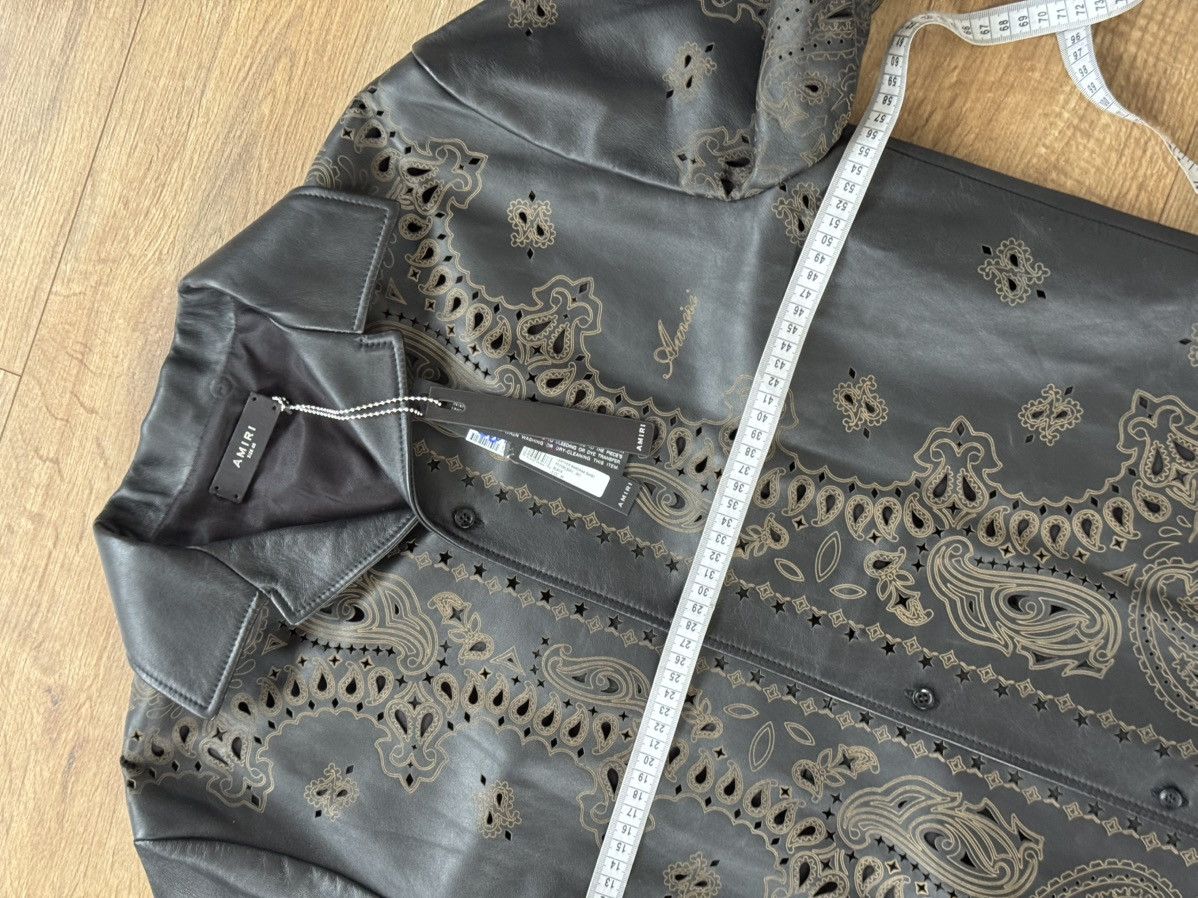 Amiri Amiri NEW Bandana leather shirt/jacket, black, size M Size US M / EU 48-50 / 2 - 6 Thumbnail