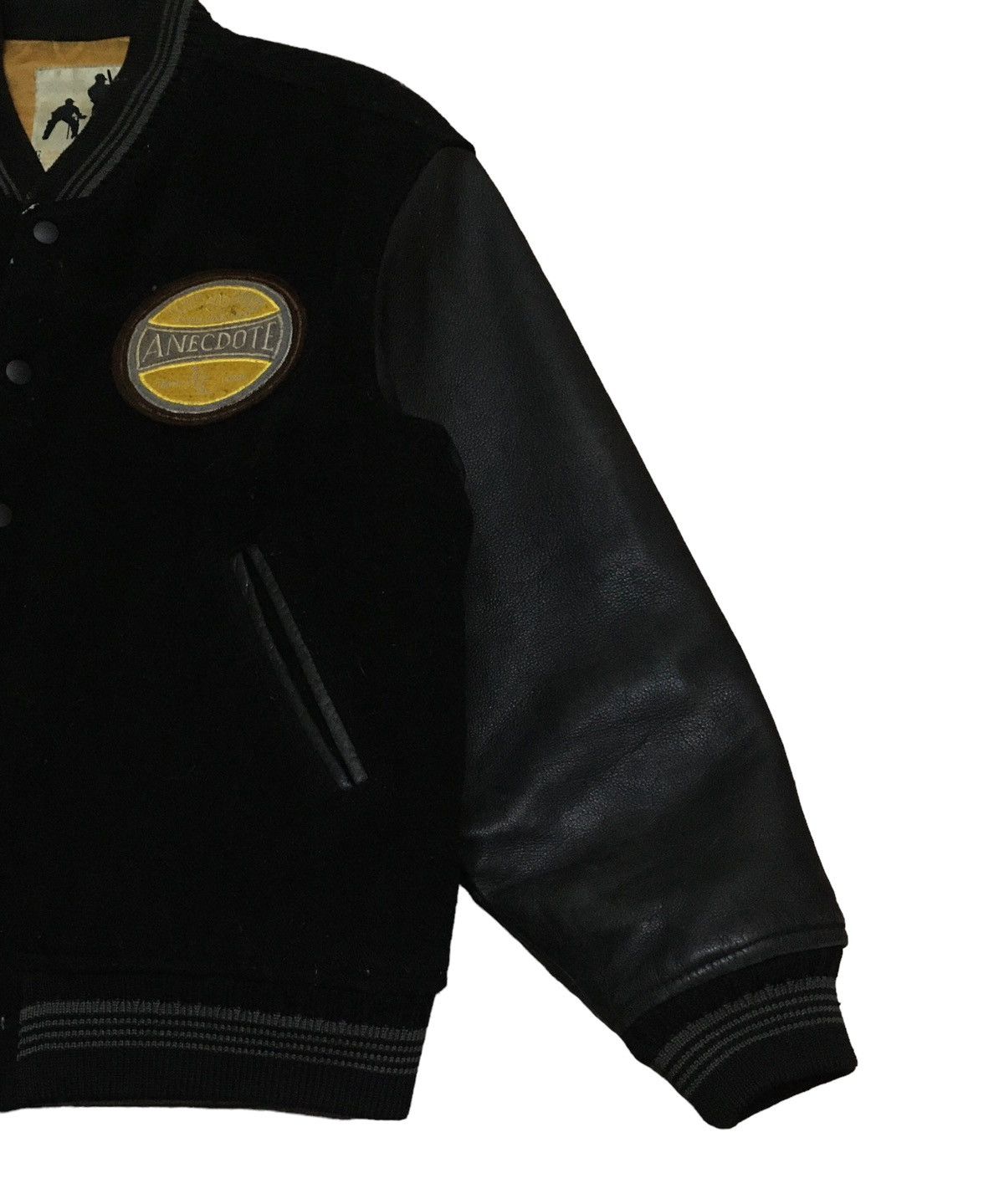 Japanese Brand × Vintage Rare Design Vintage Brand Anecdote Leather Varsity 1990s Size US M / EU 48-50 / 2 - 7 Thumbnail