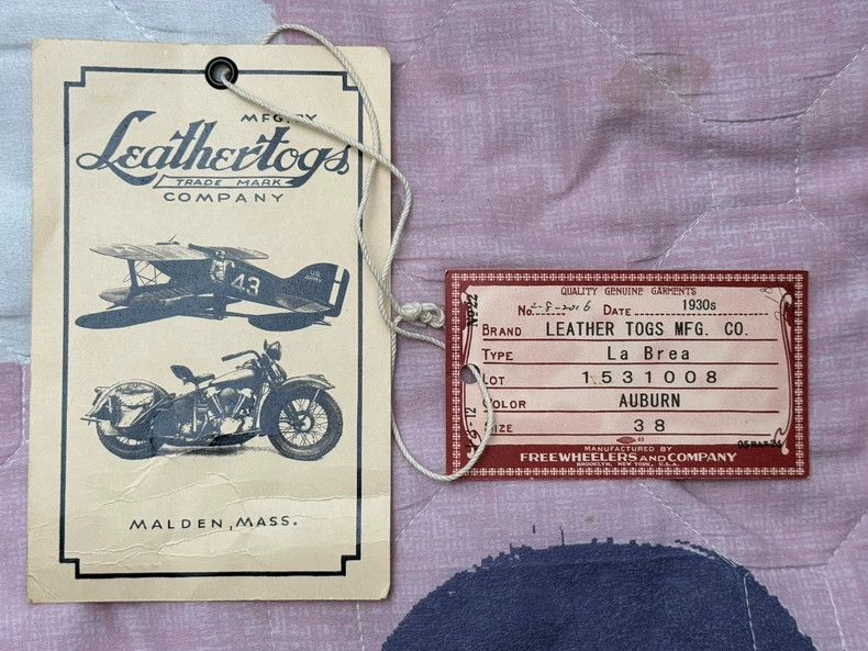 Freewheelers freewheelers size 38 Rabari diagonal zipper motorcycle lea Size US M / EU 48-50 / 2 - 8 Thumbnail
