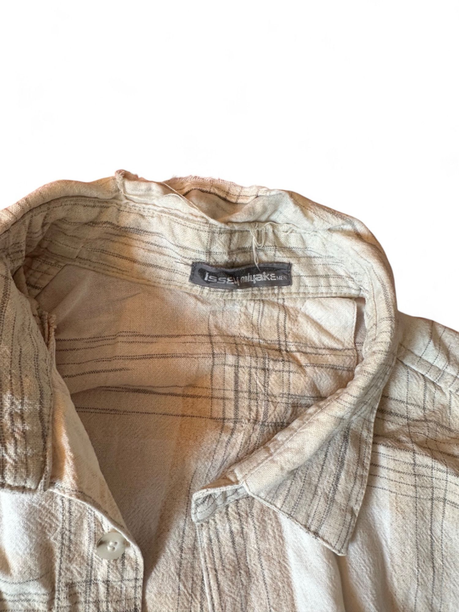 Issey Miyake 90s Issey Miyake Men’s Plaid Shirt Size US S / EU 44-46 / 1 - 8 Thumbnail