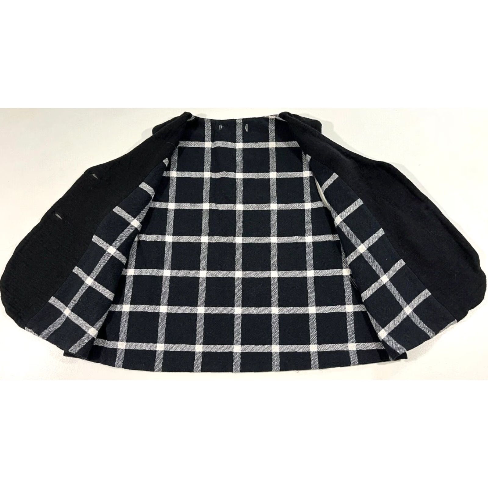 Vintage Neirami Women’s Vest Shirt Black and White Button Front Made in Italy Sz L Vintage City Designer Size L / US 10 / IT 46 - 4 Thumbnail