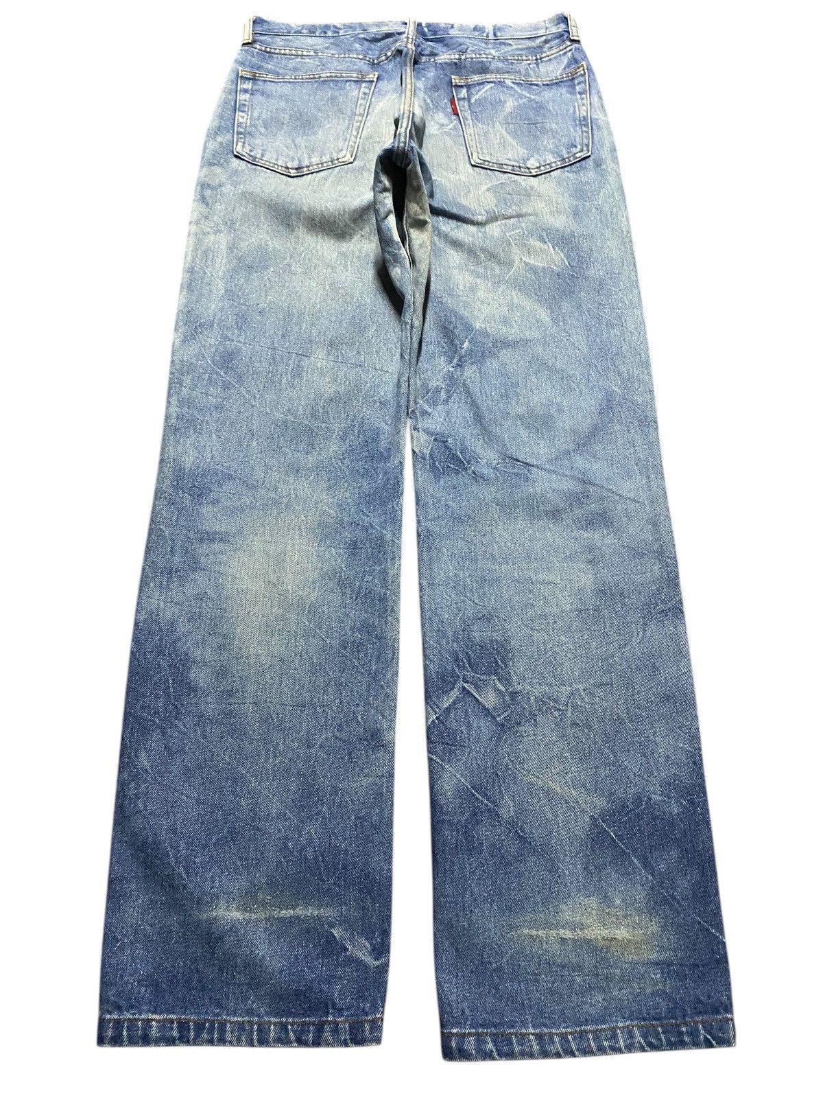 Japanese Brand Vintage Japanese Brand Bleach Distressed Loose Jeans Size US 31 - 2 Thumbnail