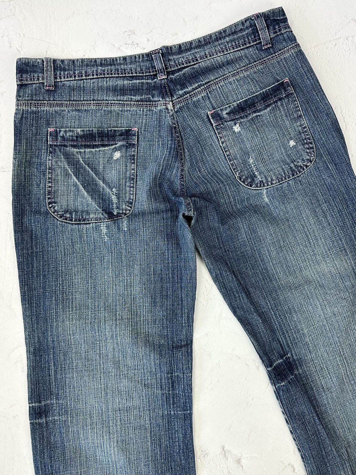 Japanese Brand × Vintage Vintage Wide Distressed Denim Unisex Pants Size US 33 - 5 Thumbnail