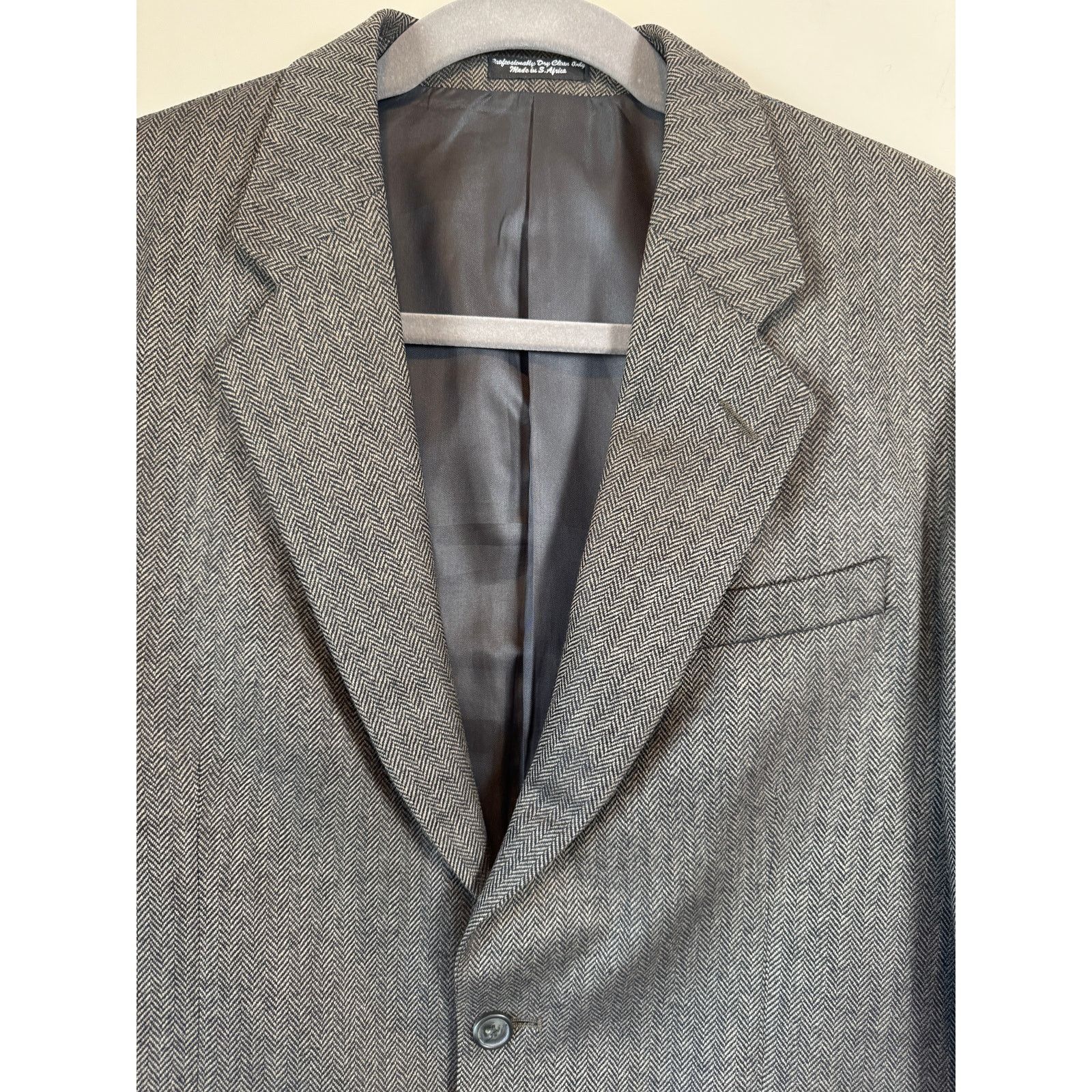 Zylos George Machado Zylos Gold Lambswool Cashmere Herringbone Blazer Poet 46R Size 46R - 3 Thumbnail