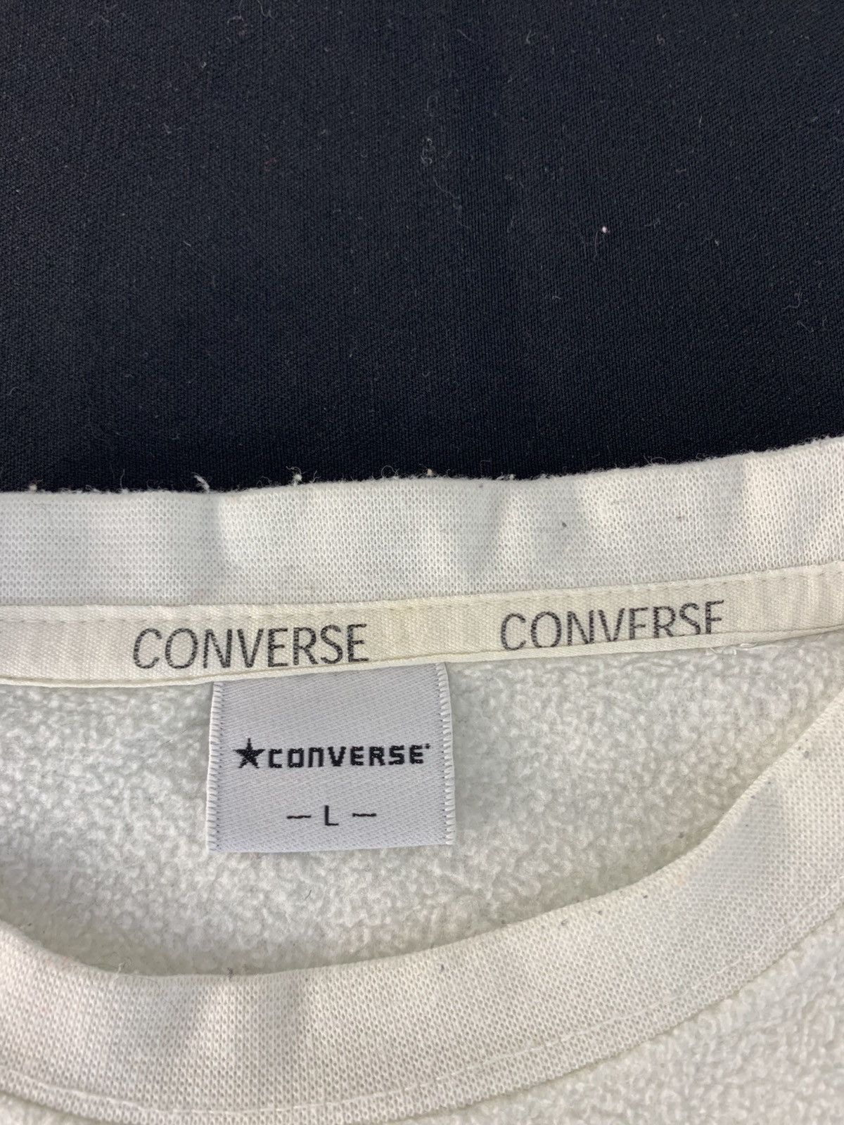 Converse Converse Fluffy Fleece Crewneck Pullover Embroidery Logo Size US L / EU 52-54 / 3 - 6 Thumbnail