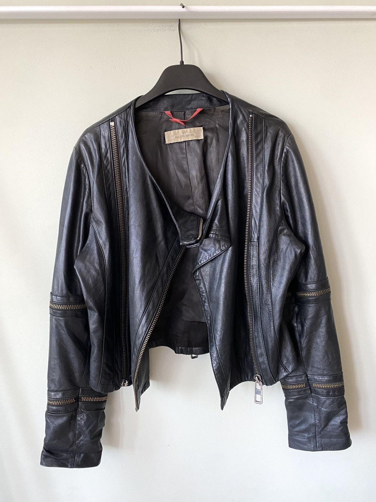By Malene Birger By Malene Birger Ethno Leather zipped biker Jacket Size S / US 4 / IT 40 - 2 Thumbnail