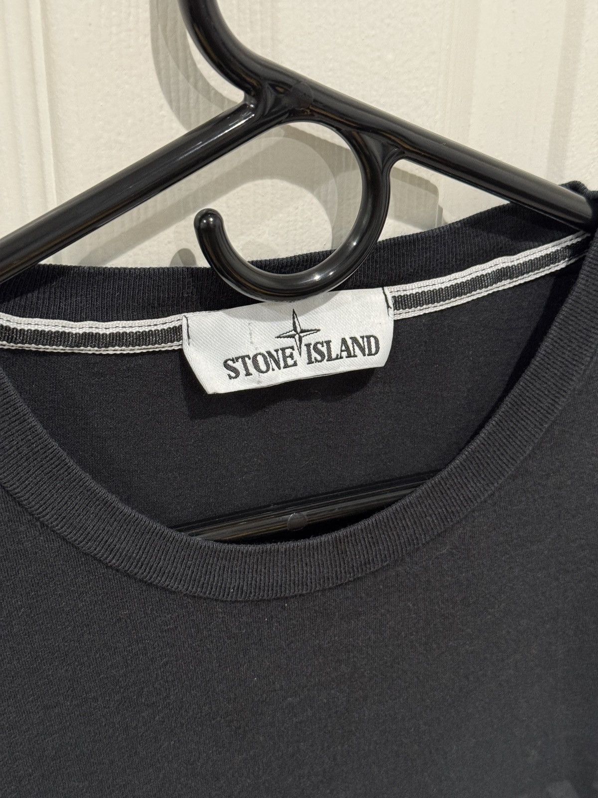 Stone Island Stone Island Reflective Spellout Logo Black Tee T Size L Size US L / EU 52-54 / 3 - 5 Thumbnail