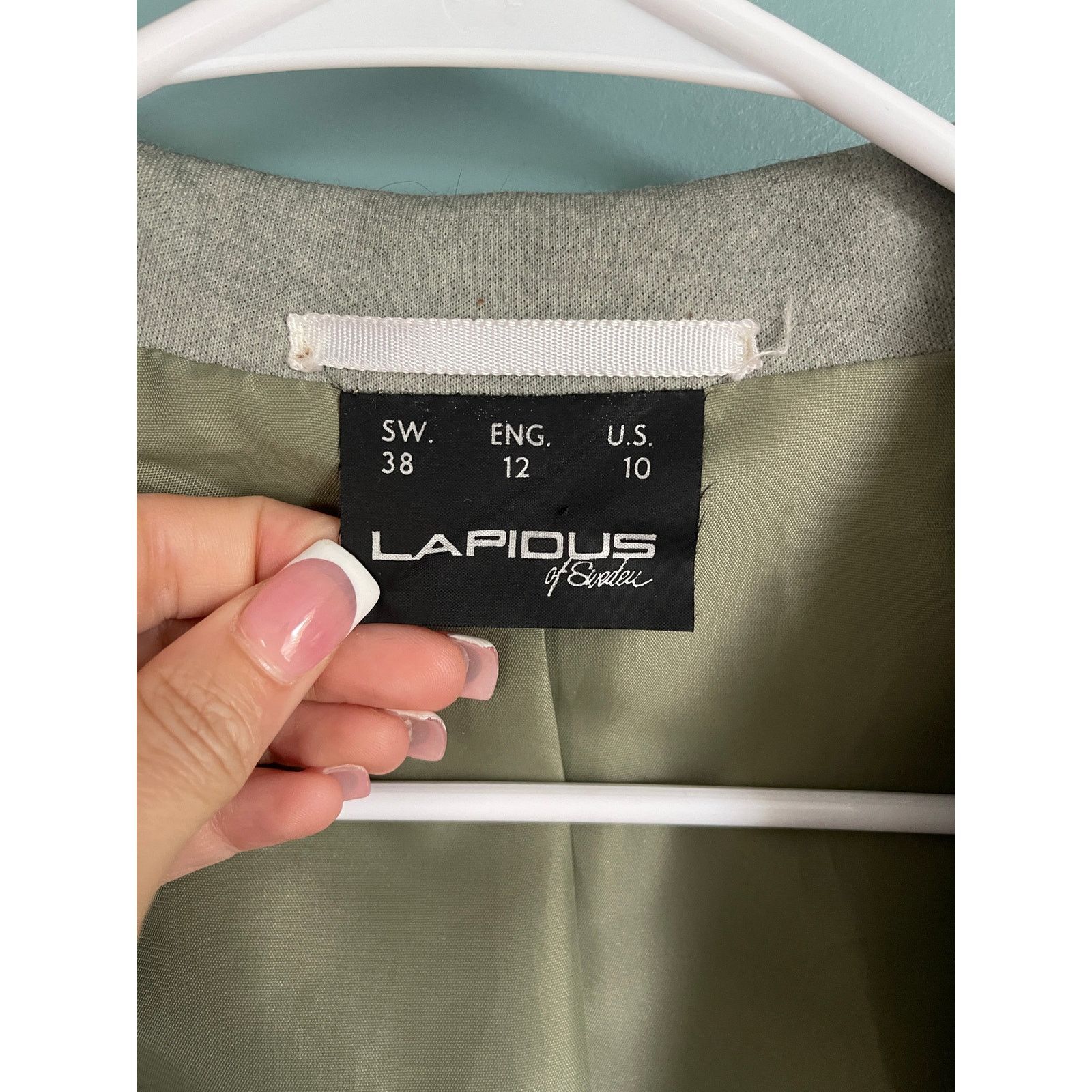 TED LAPIDUS Lapidus of Sweden Vintage Wool Blend Women's Blazer Size L / US 10 / IT 46 - 4 Thumbnail