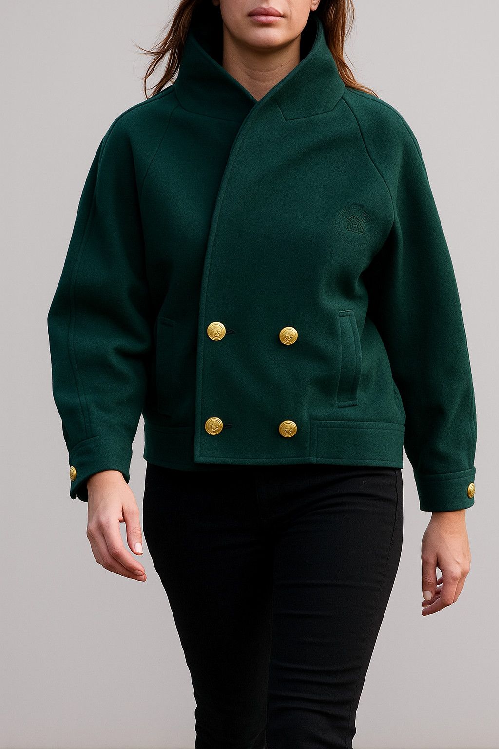 Burberry Vintage Burberrys high neck jacket Size L / US 10 / IT 46 - 1 Thumbnail
