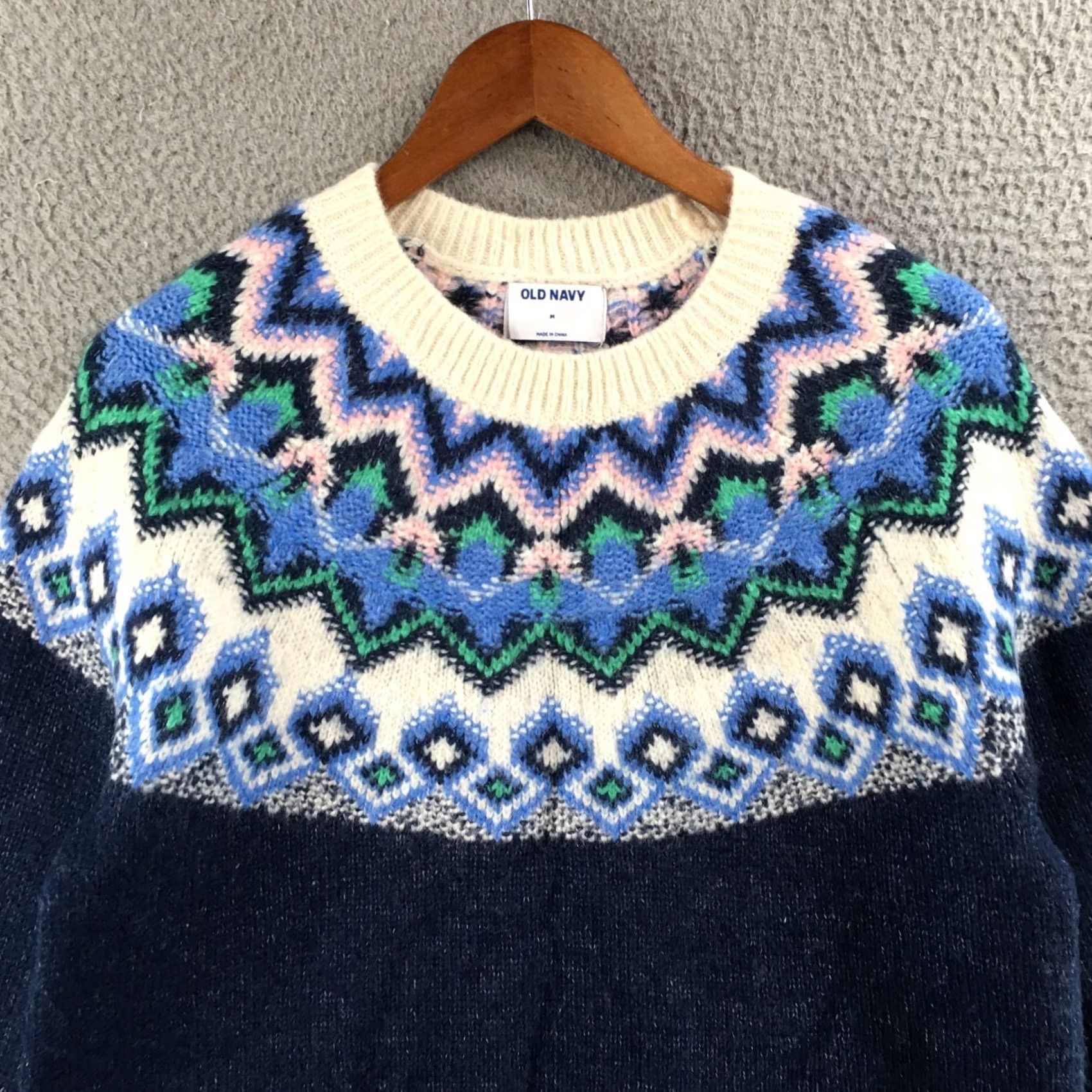 Old Navy Old Navy Multicolor Fair Isle Sweater Mens M Knitted Crew Neck Pullover Casual Size US M / EU 48-50 / 2 - 2 Thumbnail