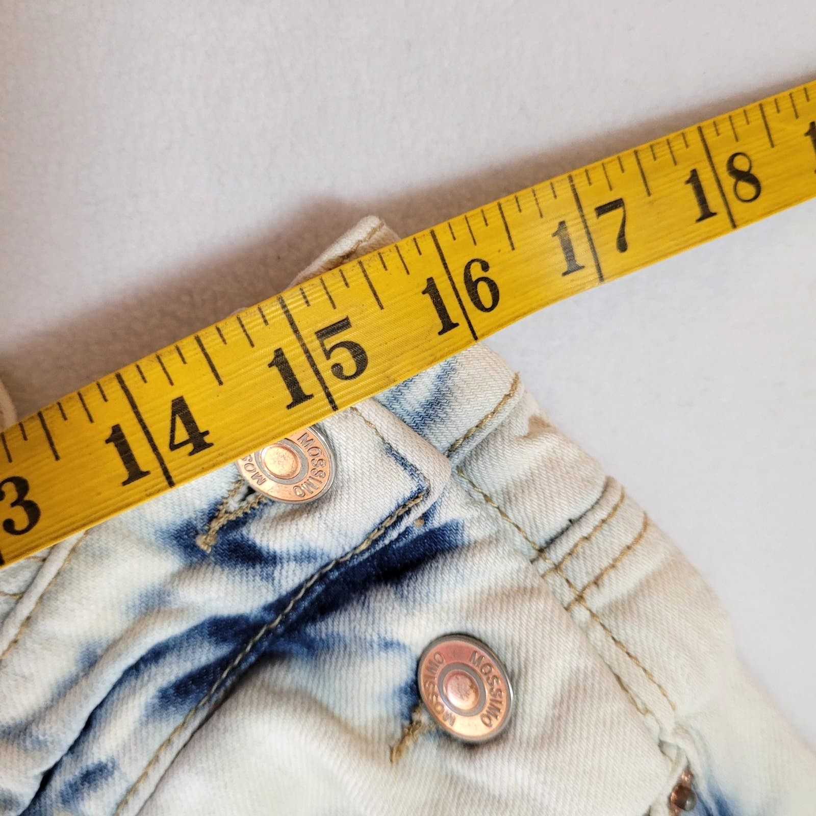 Mossimo Mossimo Women's Distressed Denim Overalls Acid Wash XS TP Size 26" / US 2 / IT 38 - 6 Thumbnail