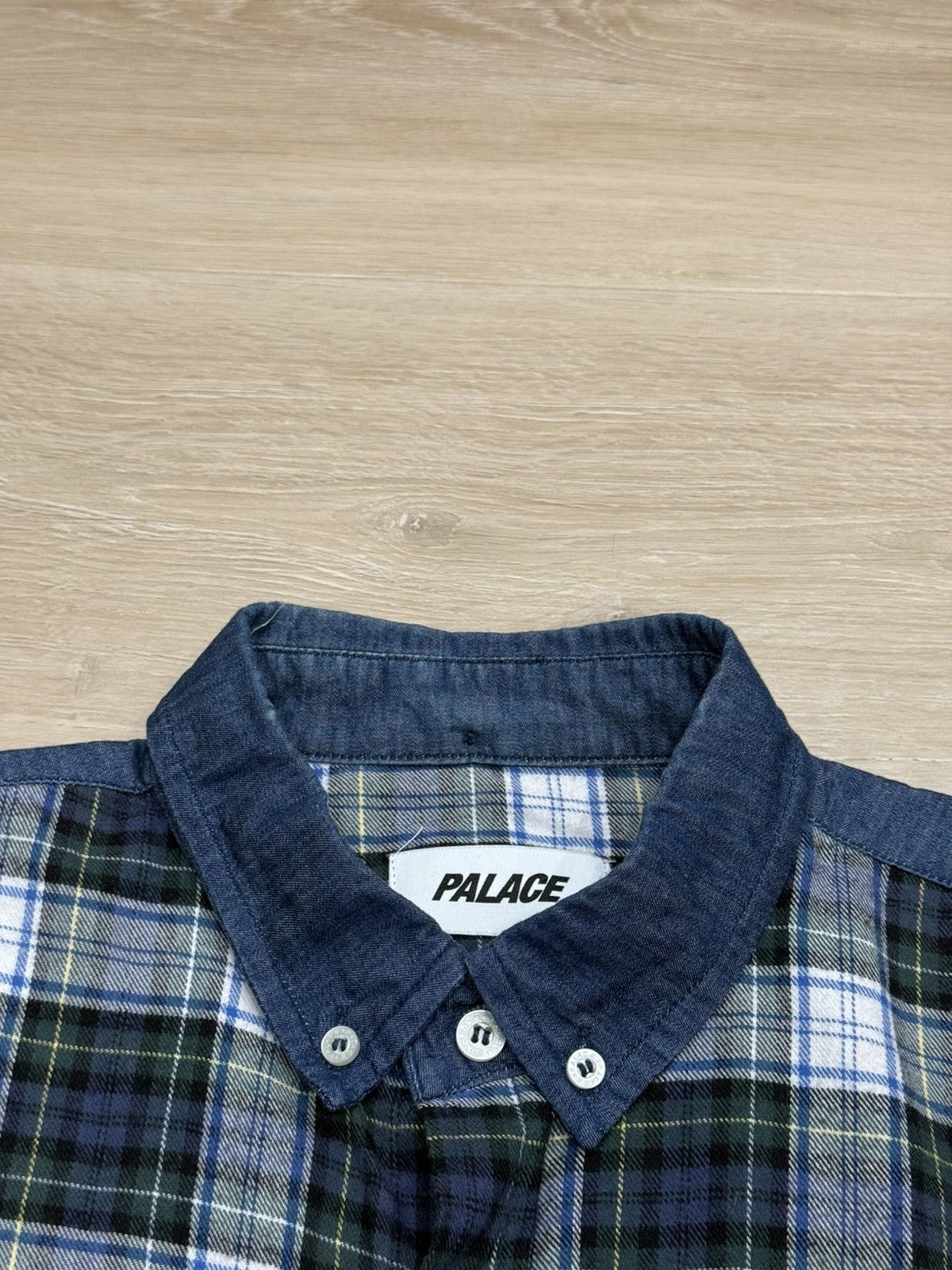 Palace Palace Check Panel Chambray Shirt Size US L / EU 52-54 / 3 - 7 Thumbnail