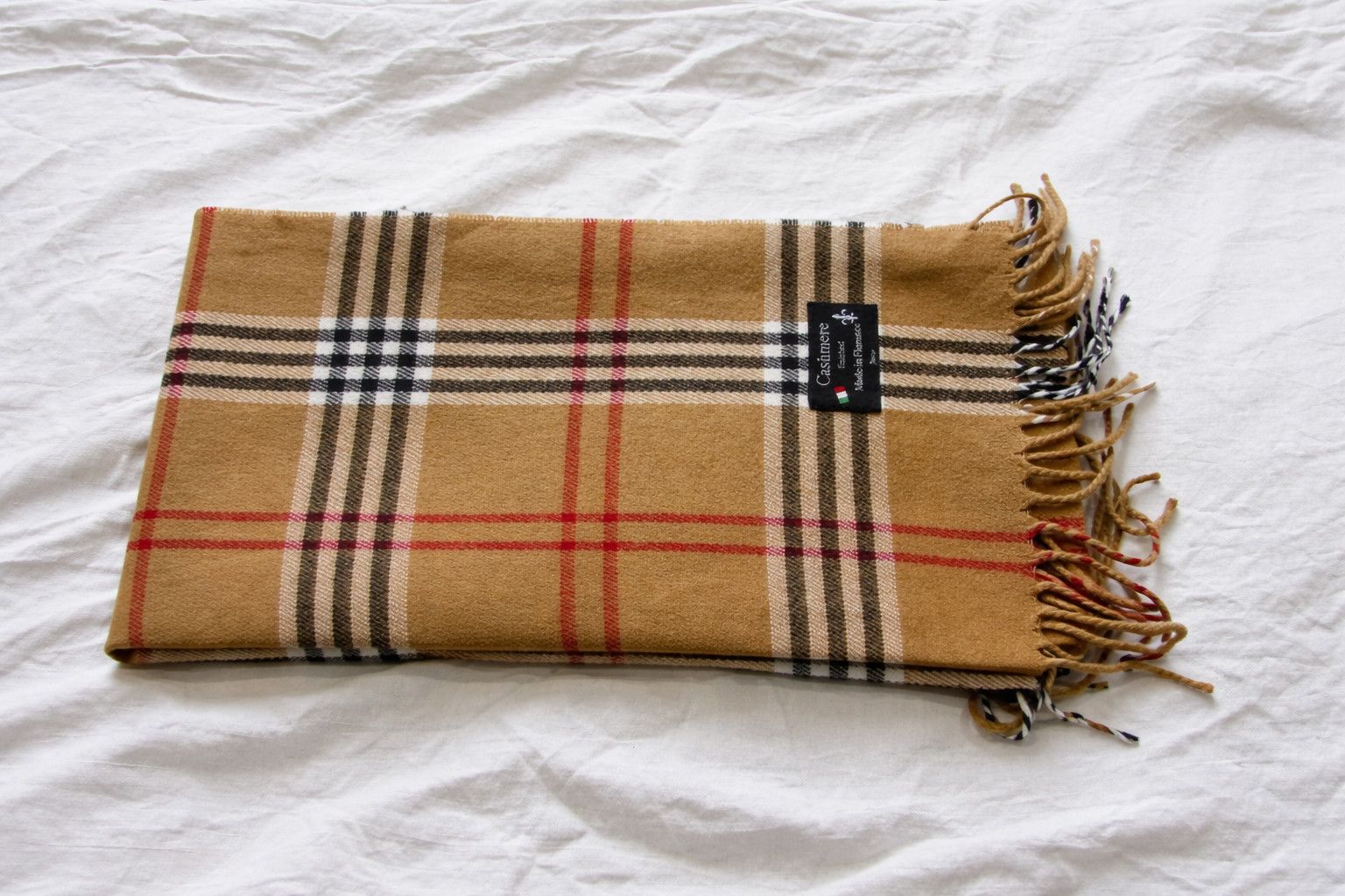 Other Italian cashmere check scarf I Burberry type Size ONE SIZE - 2 Thumbnail