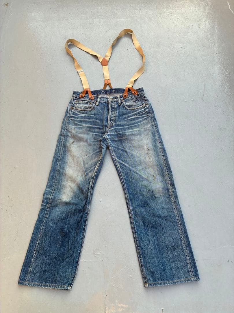 Yohji Yamamoto yohji yamamoto POUR HOMME/denim with suspenders Size US 44 / EU 60 - 1 Thumbnail