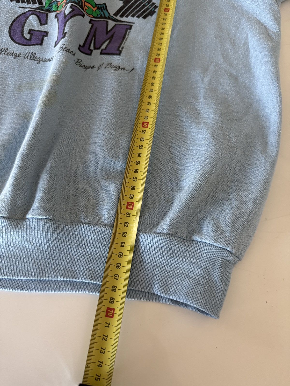Vintage *RARE* VINTAGE 80s 1987 GECKO GYM HAWAII BODYBUILDING SWEAT Size US XL / EU 56 / 4 - 8 Thumbnail