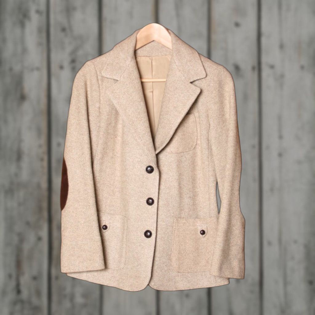 Vintage VINTAGE Light Brown Wool Equestrian Riding Jacket Blazer XS Women Button Closure Credit: Unbranded Size XS / US 0-2 / IT 36-38 - 1 Thumbnail