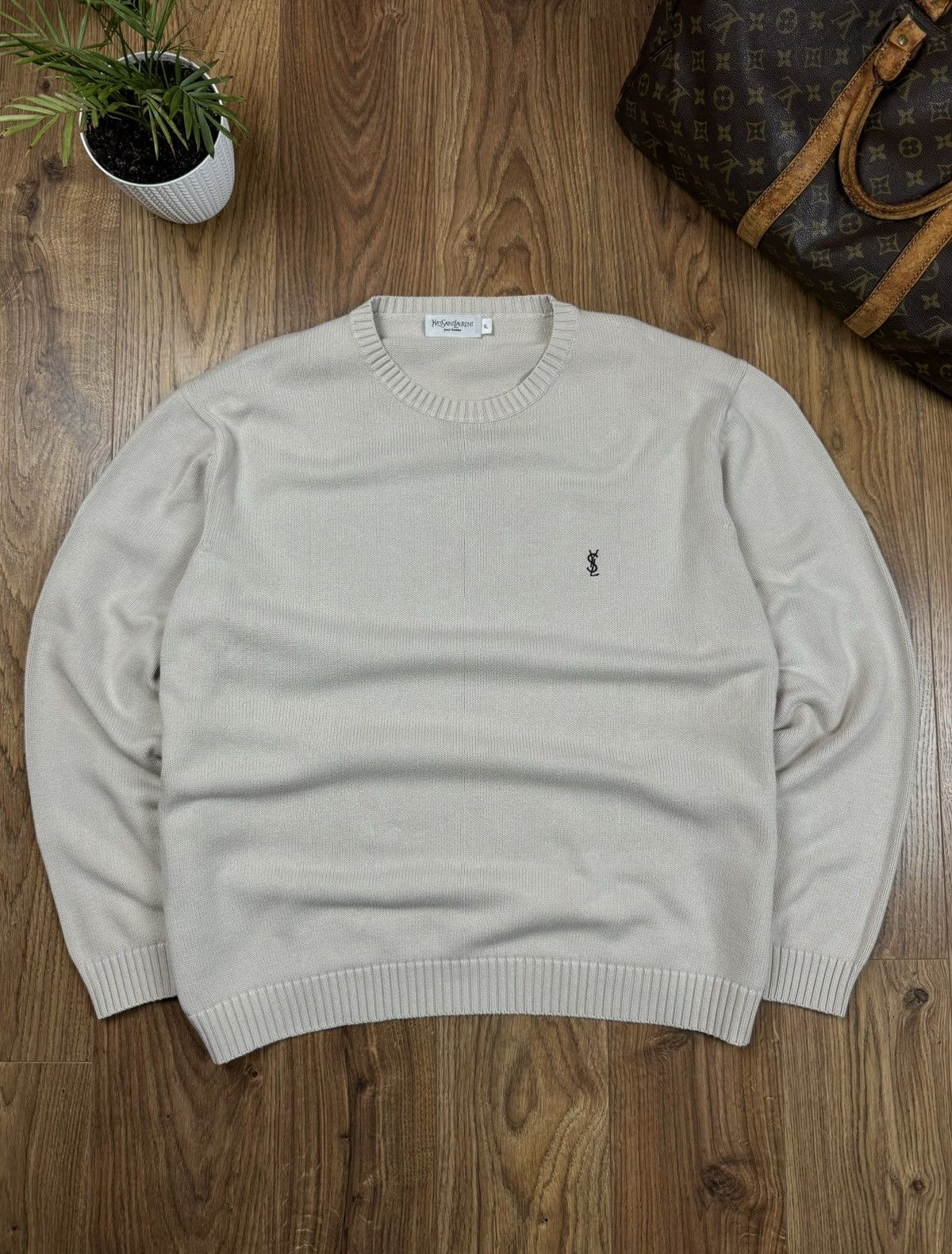 Yves Saint Laurent Vintage sweater Yves Saint Laurent 90s original luxury item Size US XL / EU 56 / 4 - 1 Thumbnail