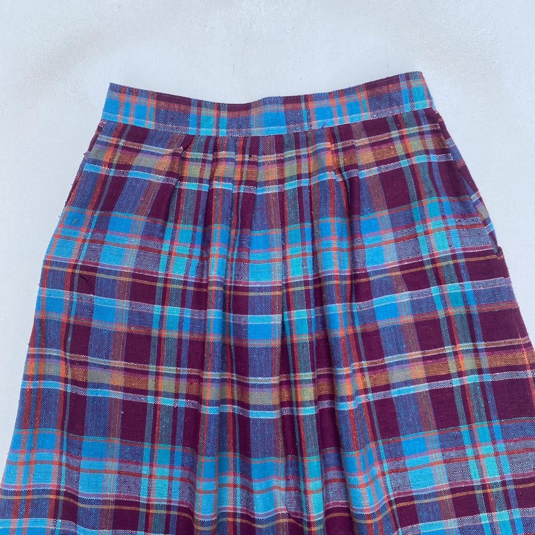 Vintage VINTAGE SOUTHERN LADY SKIRT SIZE 5/6 TARTAN PLAID SKIRT Size 26" / US 2 / IT 38 - 4 Thumbnail