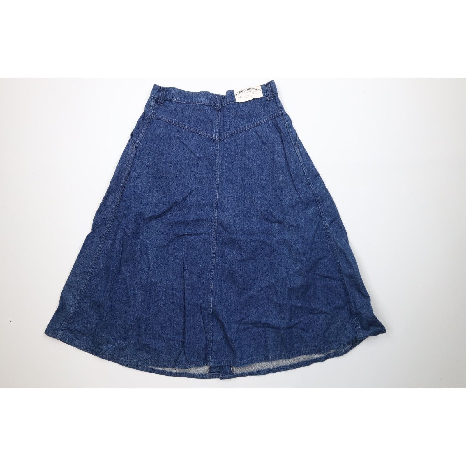 Vintage Deadstock Vintage 70s Streetwear Country Denim Skirt Size 36" / US 14 / IT 50 - 9 Thumbnail
